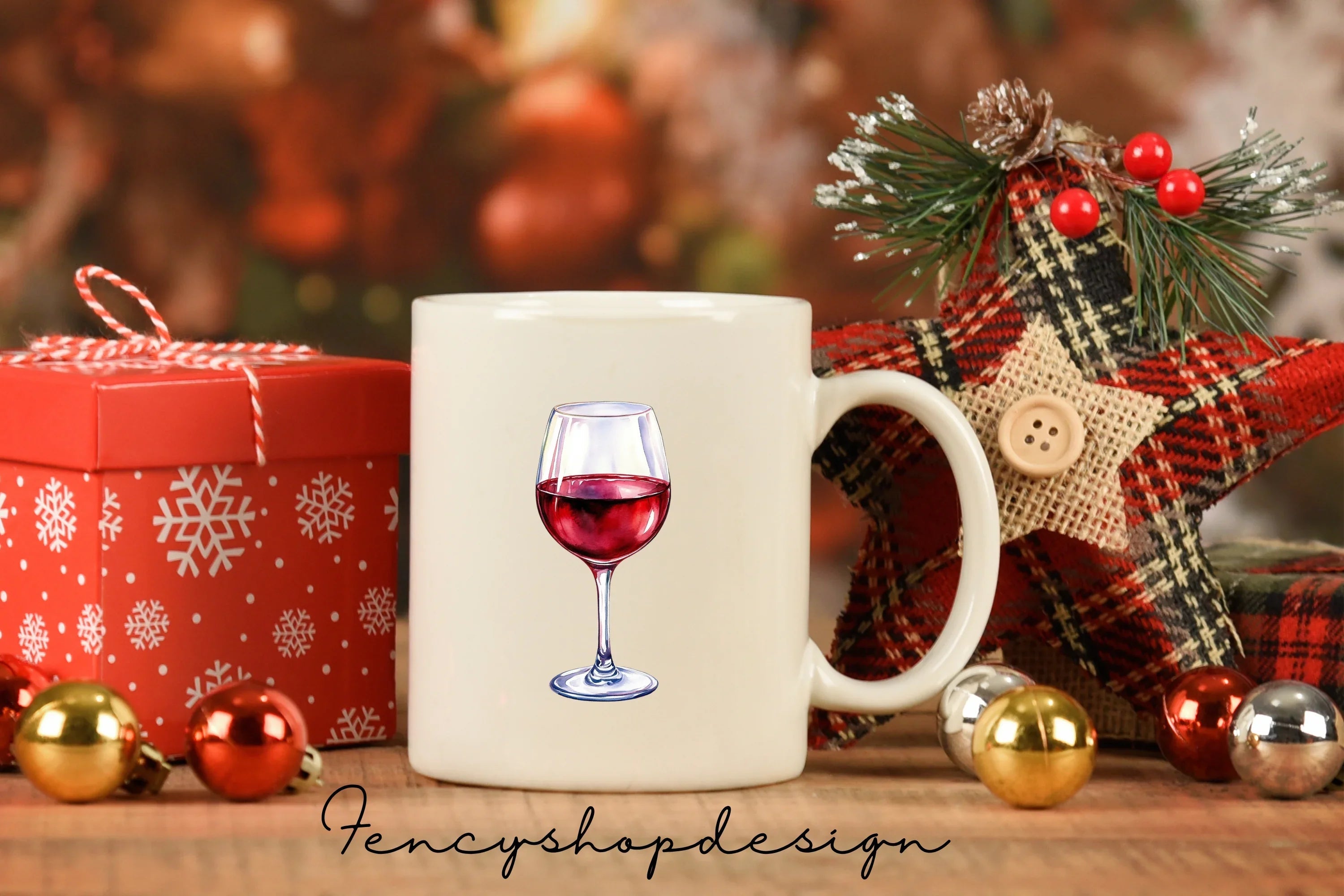 Wine Glasses Clipart Bundle
