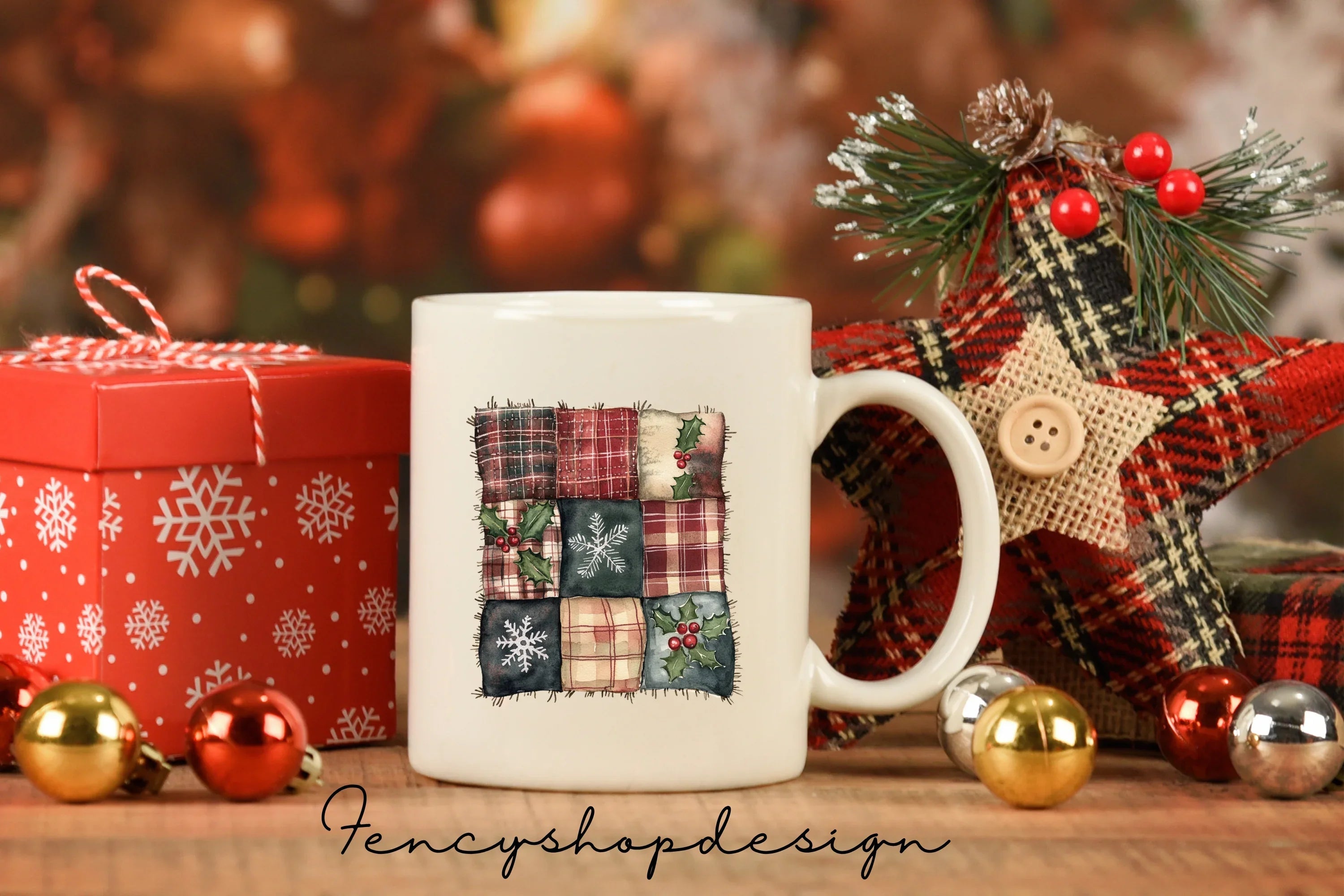 Cozy Christmas Crafting Clipart Bundle