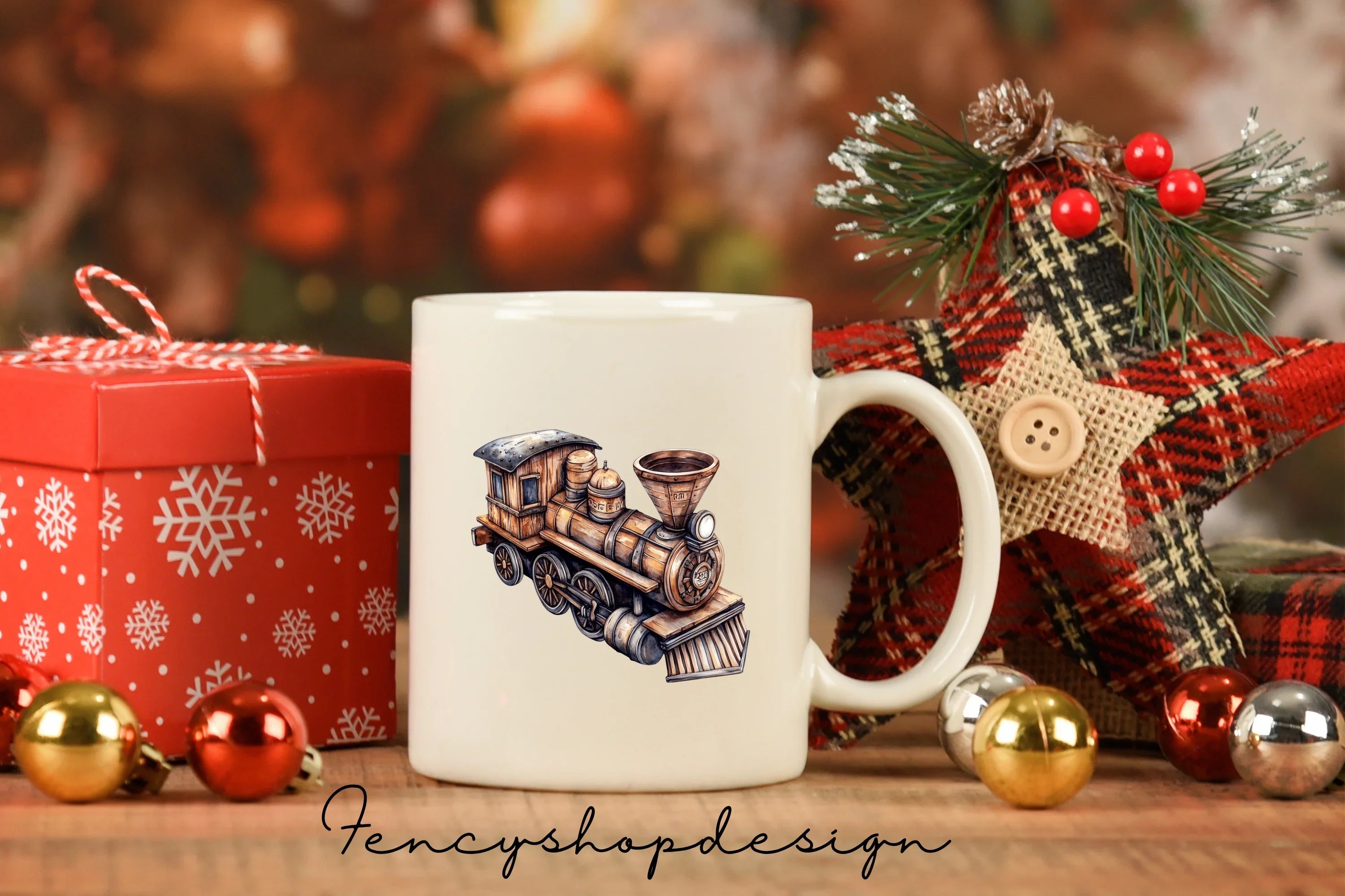 Vintage Train Clipart Bundle