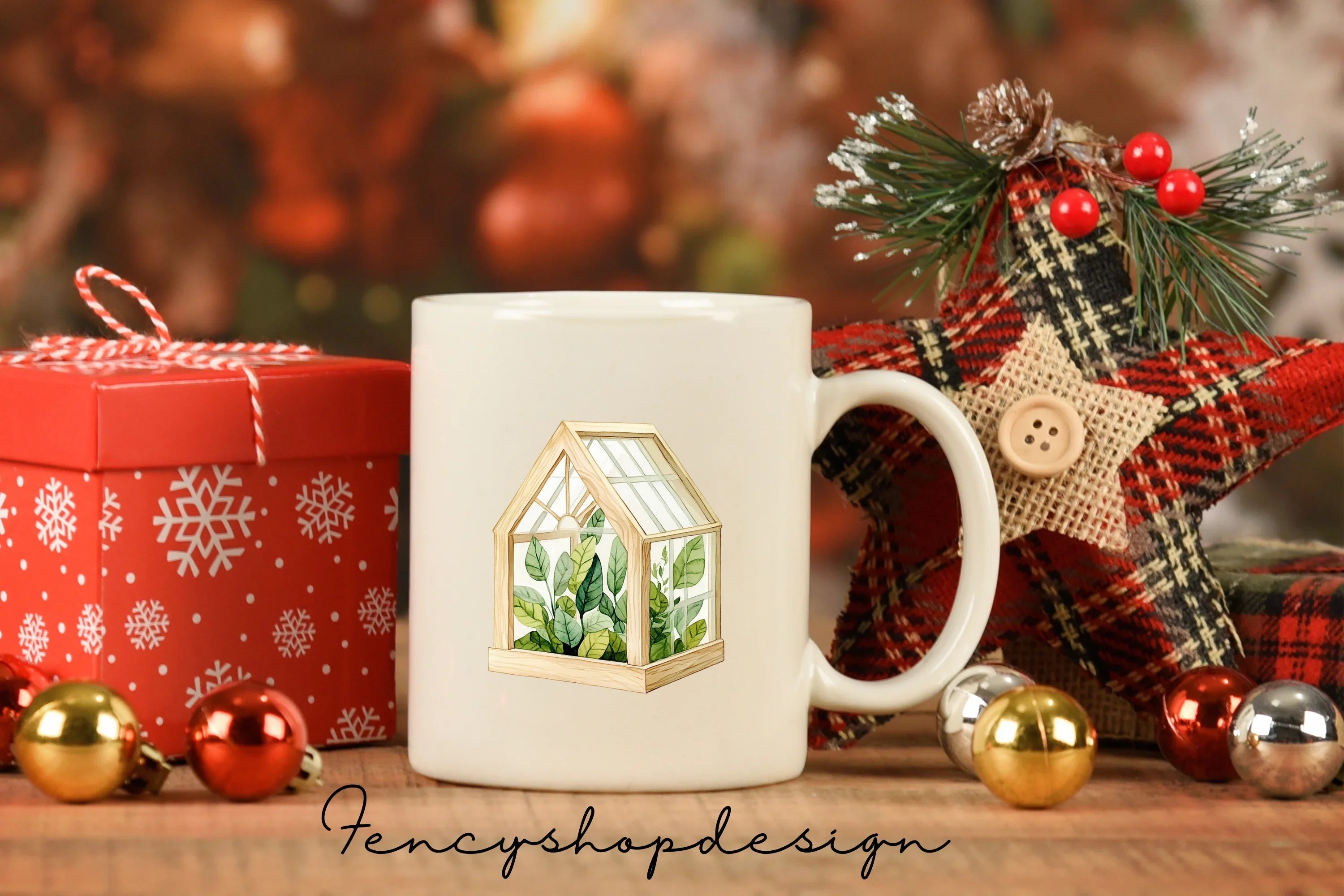 Botanical Greenhouse Clipart Bundle