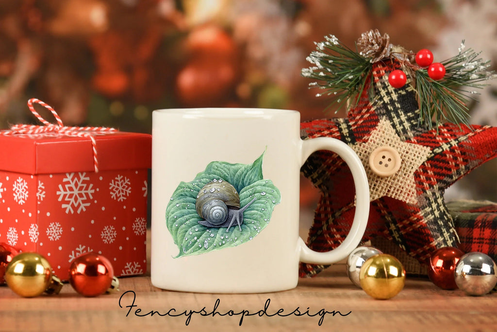 Adorable Snails with Blossoms and Fruit Clipart Bundle