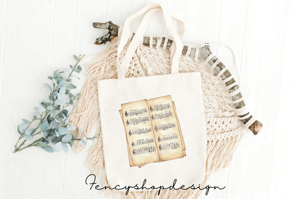Vintage Music Book and Sheet Clipart Bundle