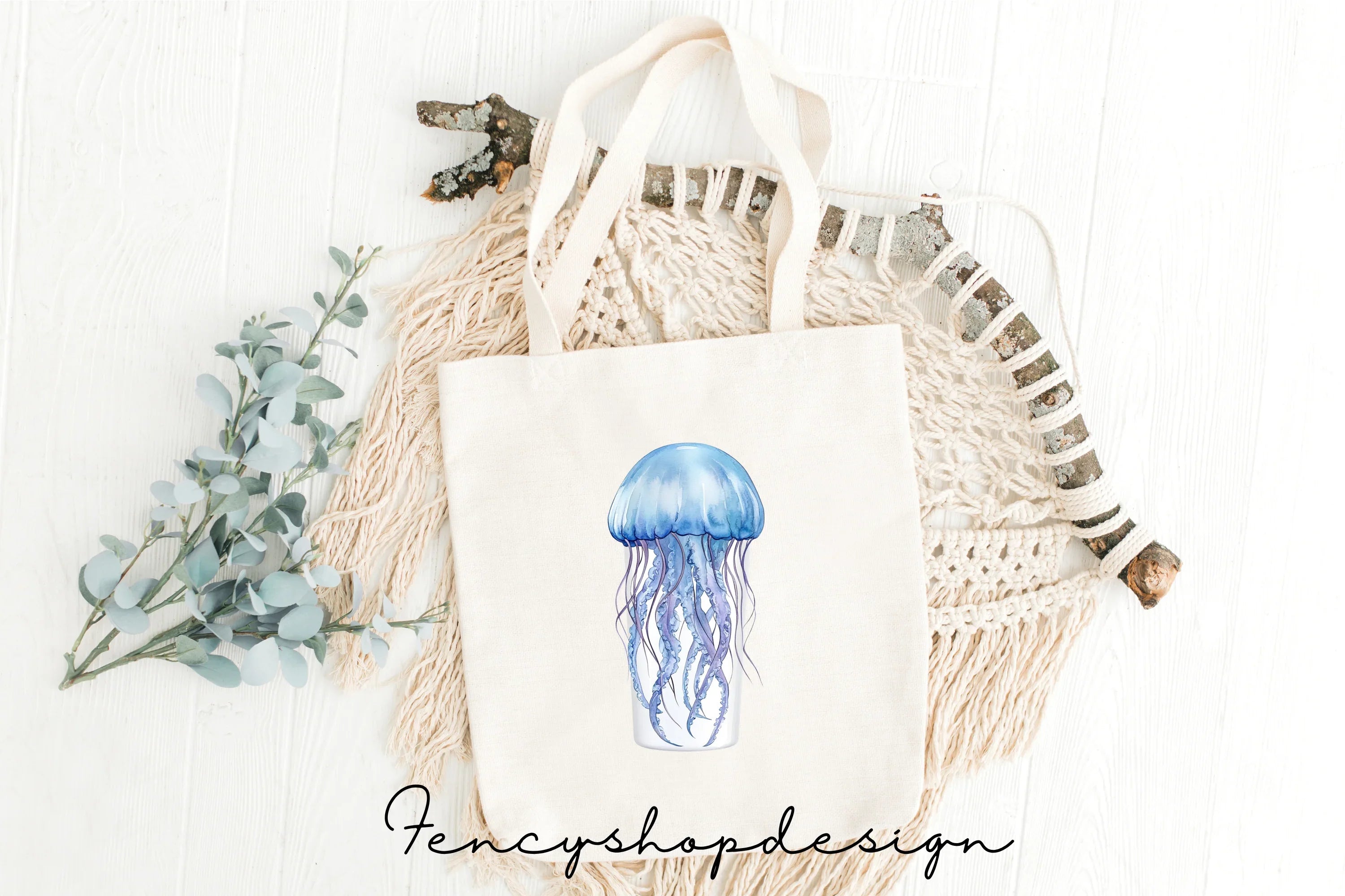 Jellyfish Ocean Clipart Bundle