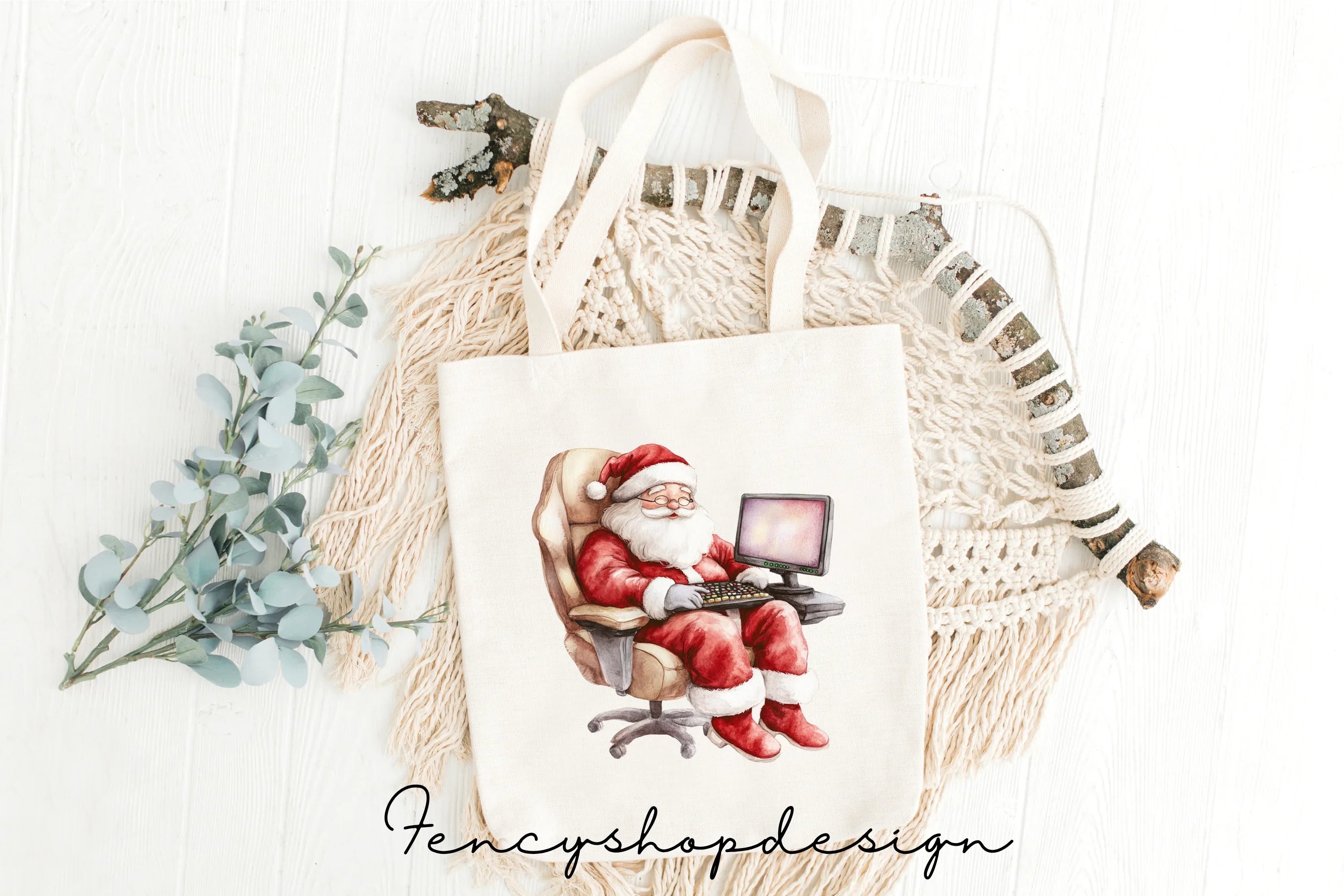 Santa Claus Gaming Clipart Bundle
