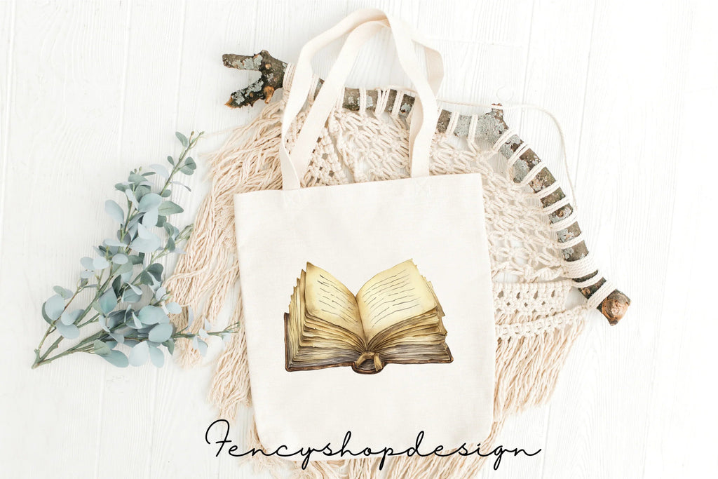 Vintage Books Clipart Bundle