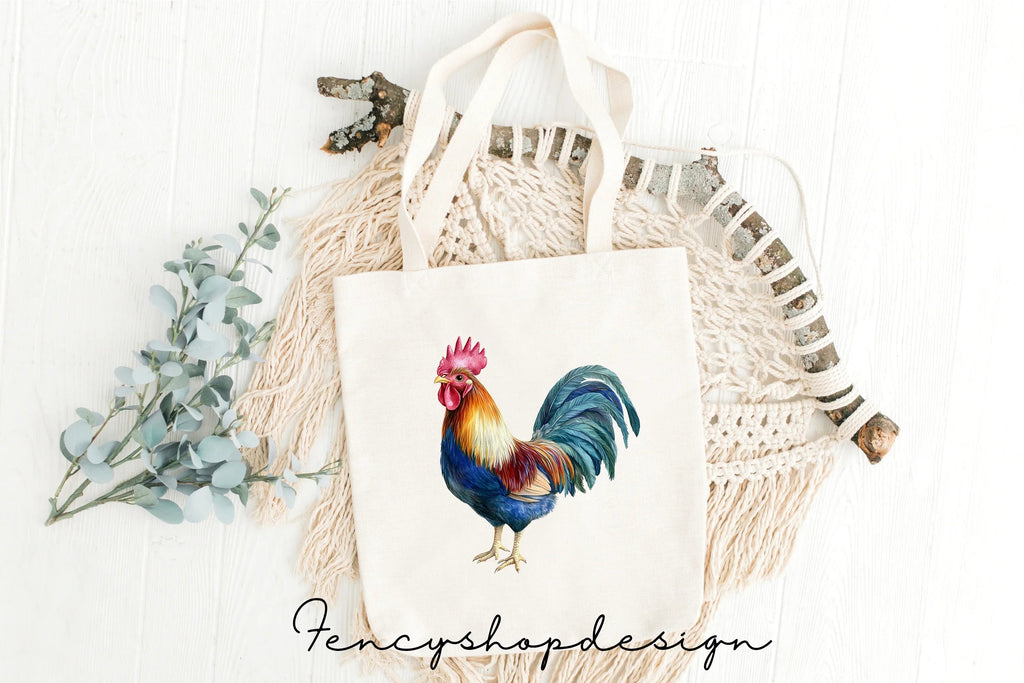 Vibrant Rooster Clipart Bundle