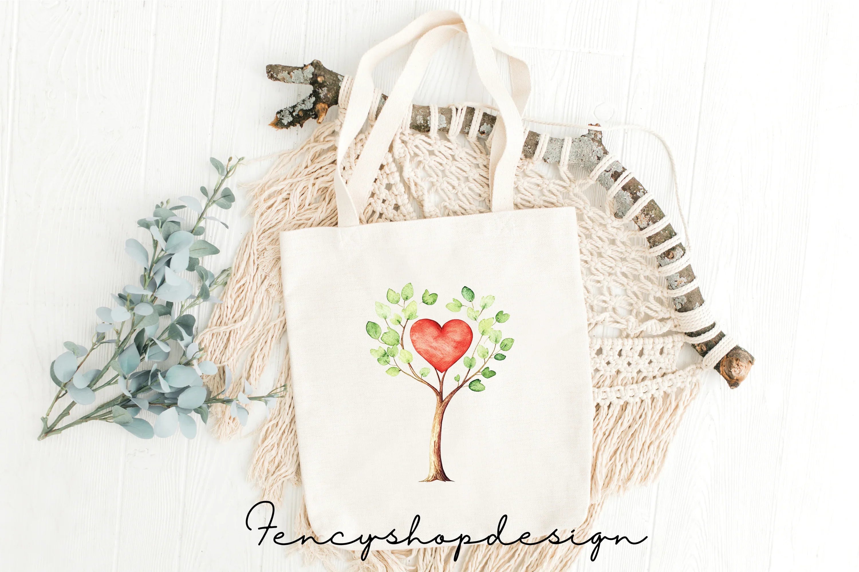 Heart Tree Clipart Bundle