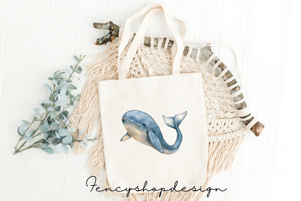 Whale and Dolphin Clipart Bundle
