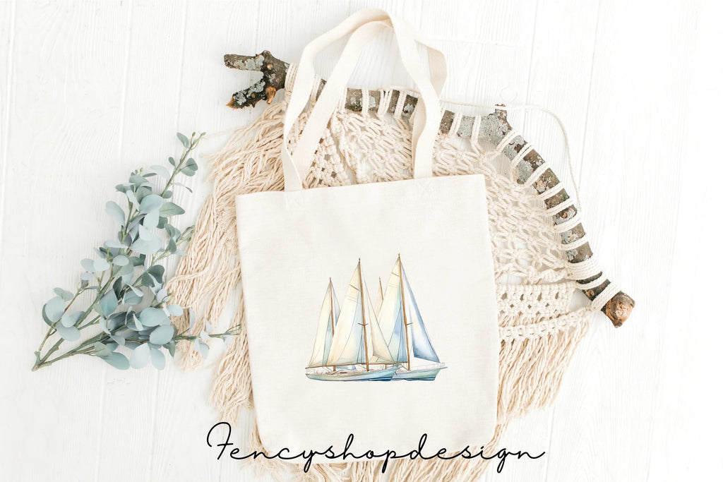 Sailboat Nautical Clipart Bundle