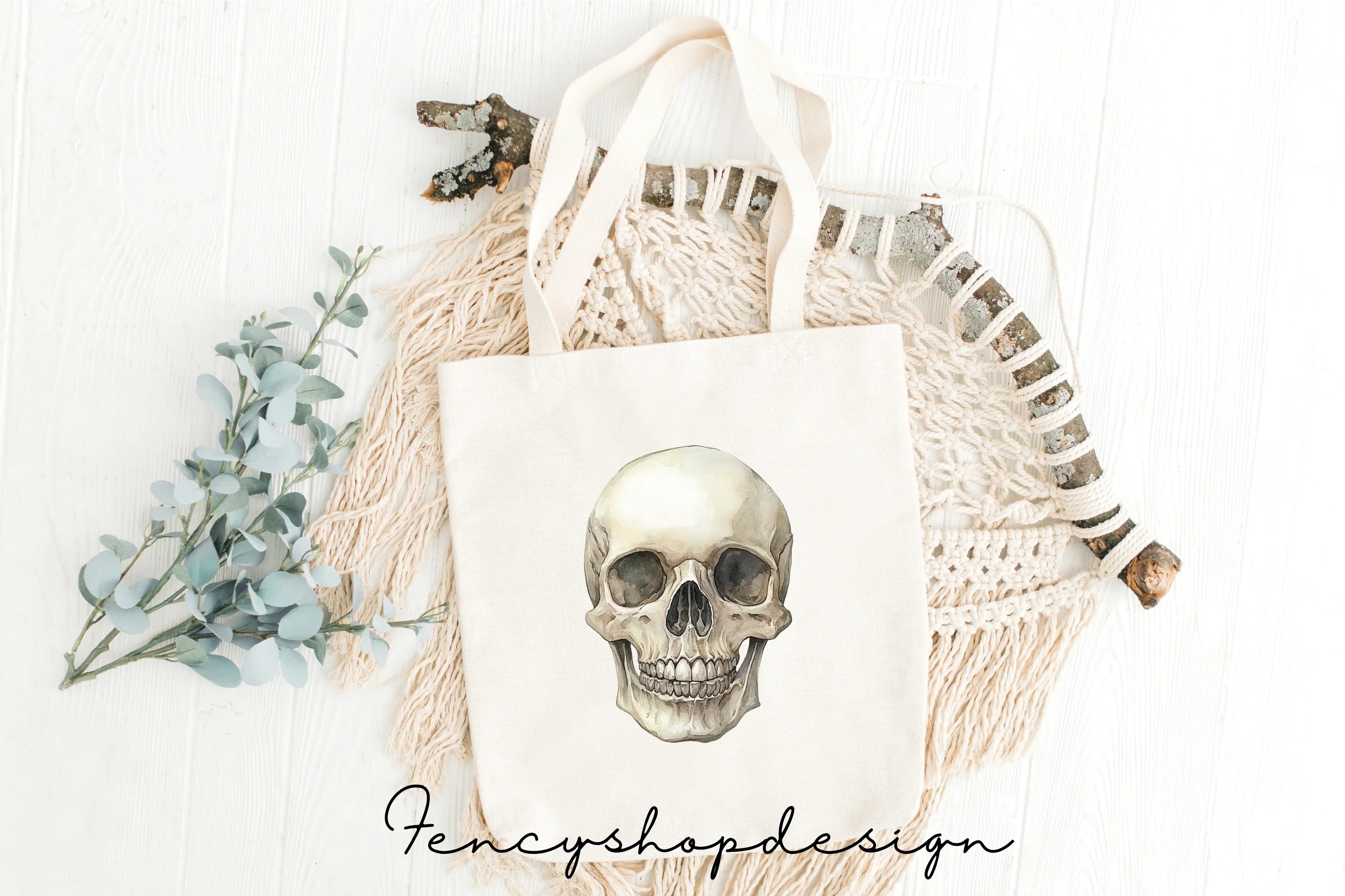 Realistic Skull Clipart Bundle