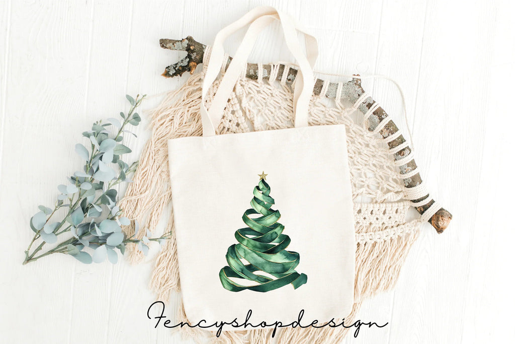 Holiday Evergreen Tree Clipart Bundle