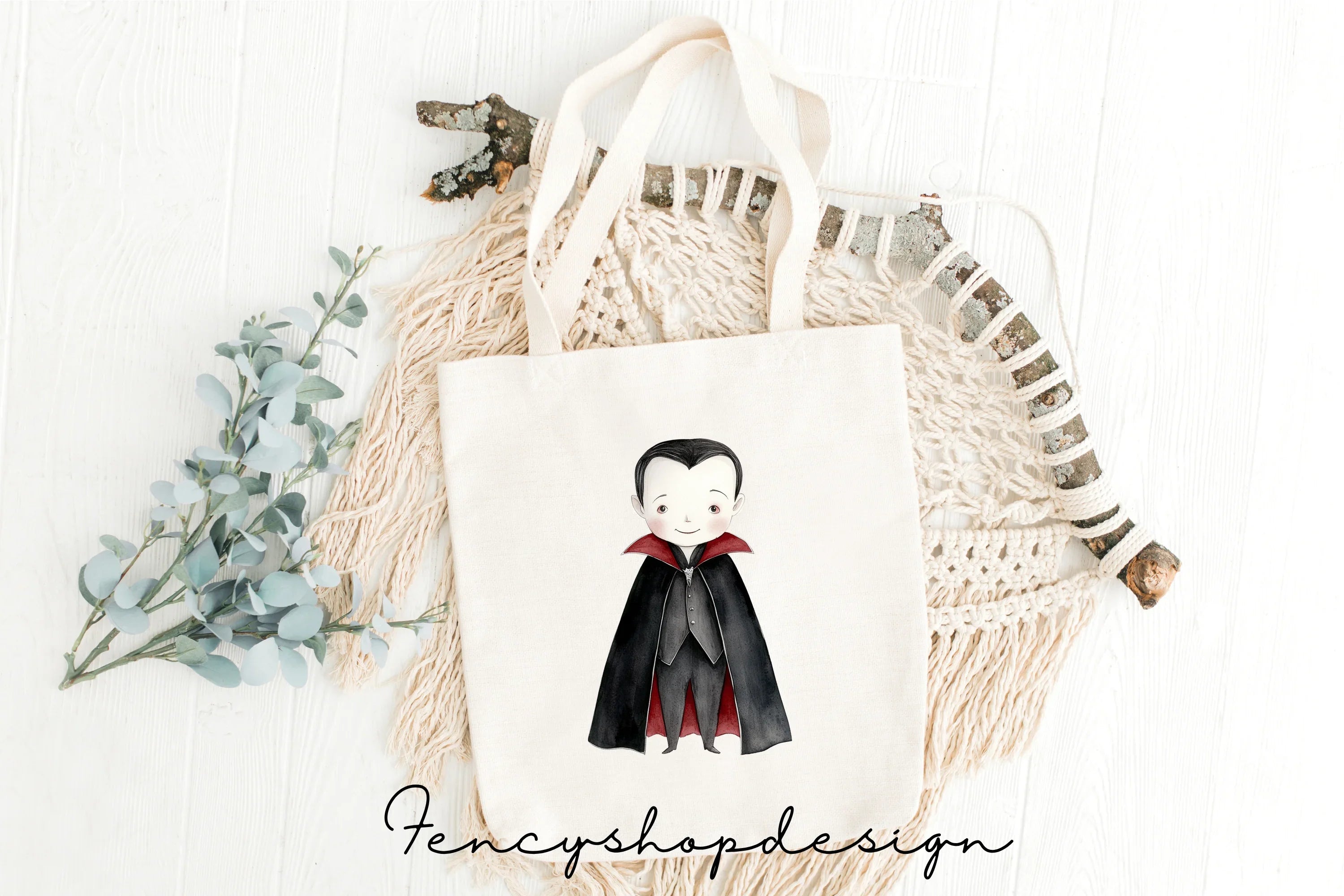 Cute Vampire Characters Clipart Bundle