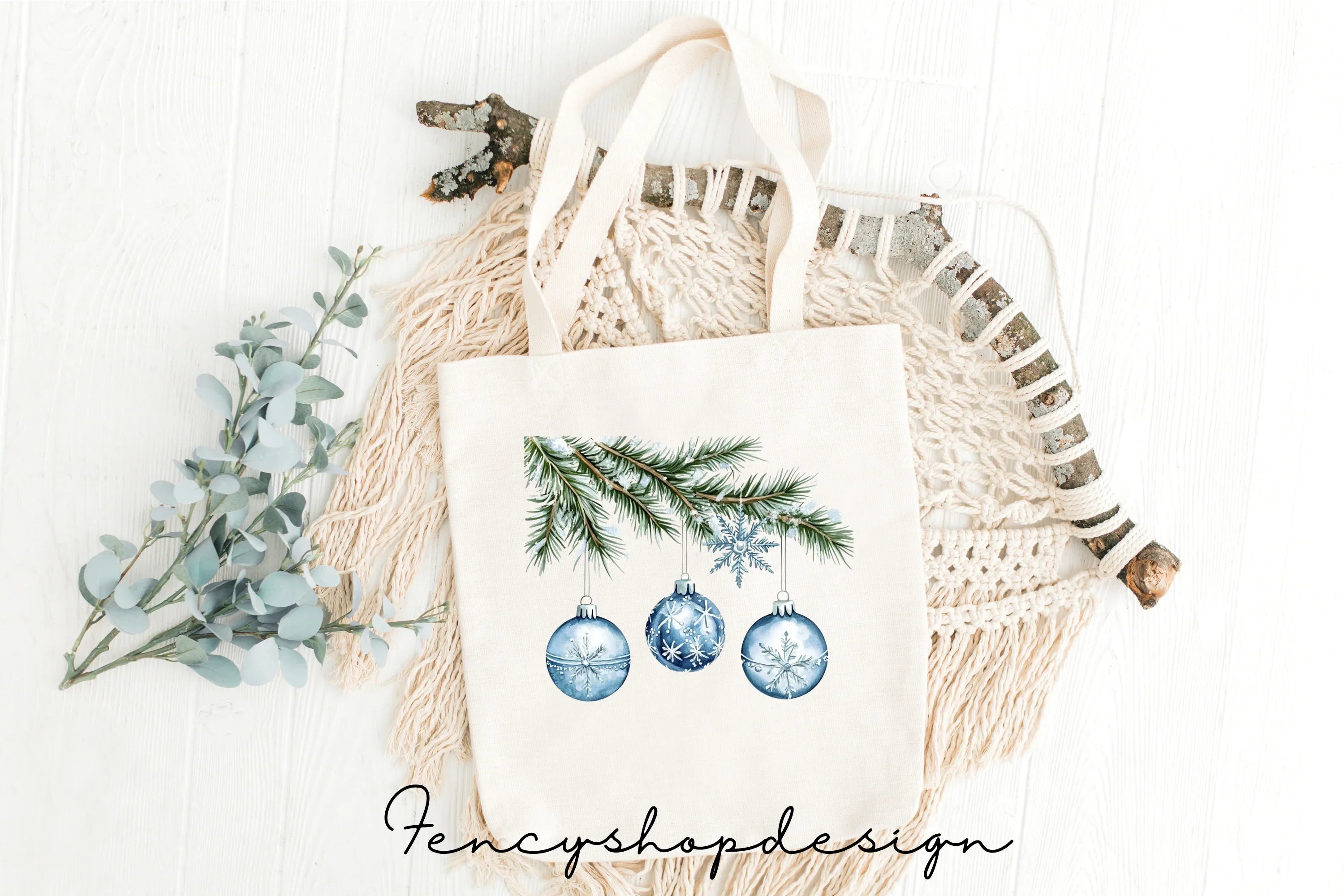 Festive Ornaments Clipart Bundle