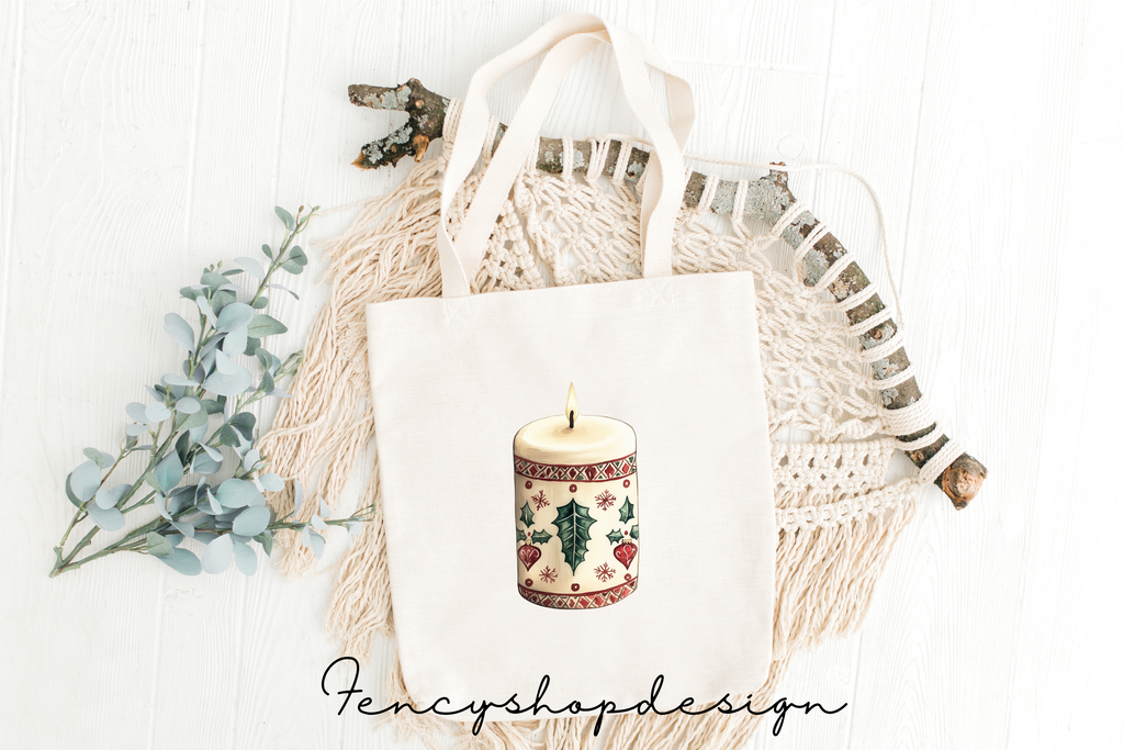 Christmas Candles Clipart Bundle