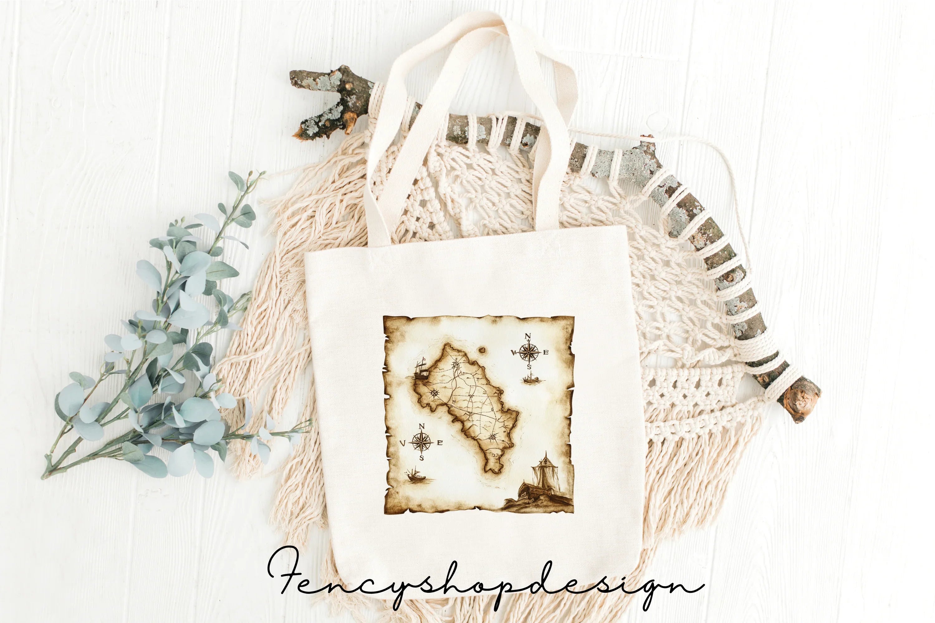 Vintage Treasure Maps Clipart Bundle