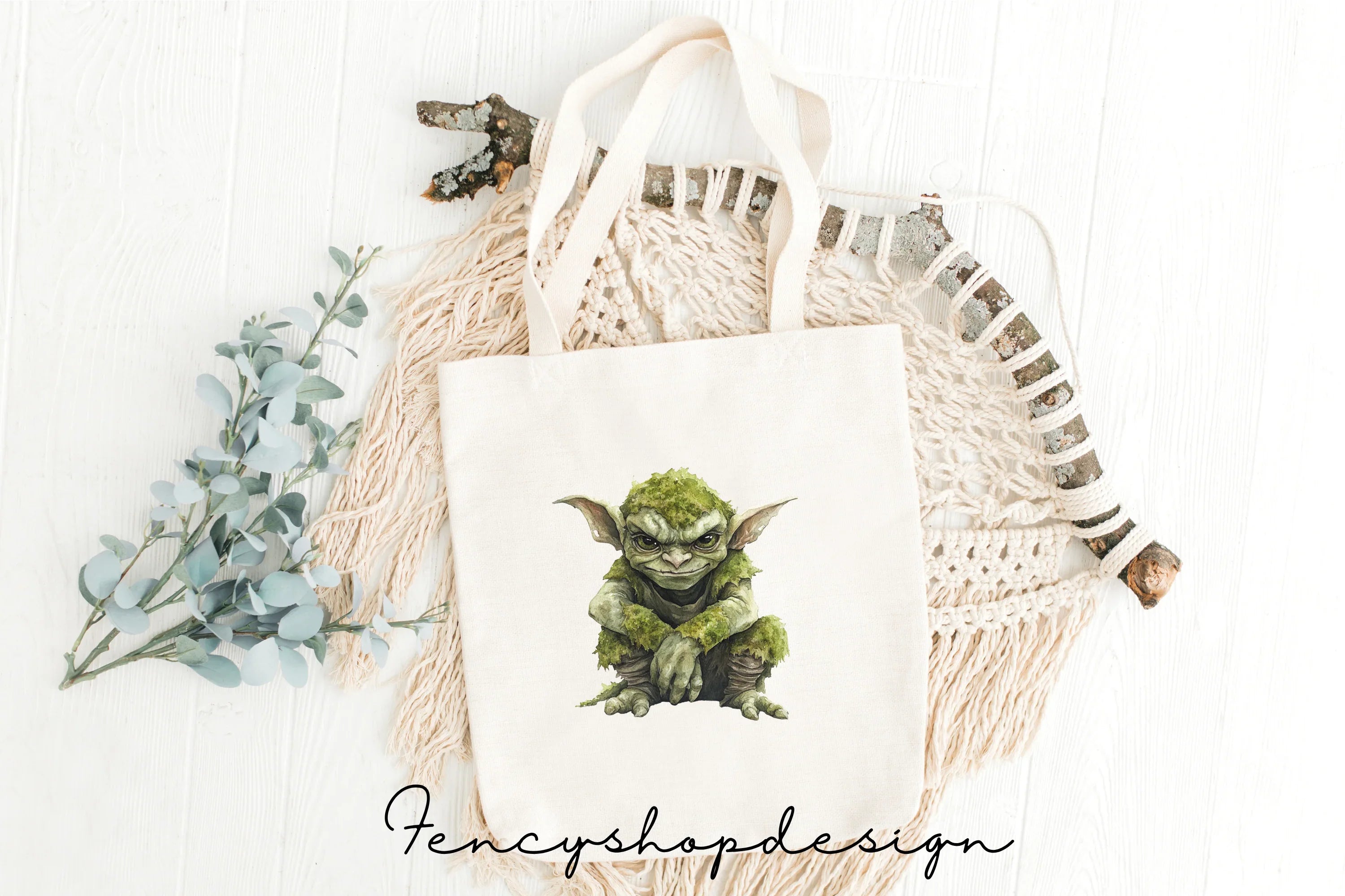 Adorable Green Fantasy Creature Clipart Bundle