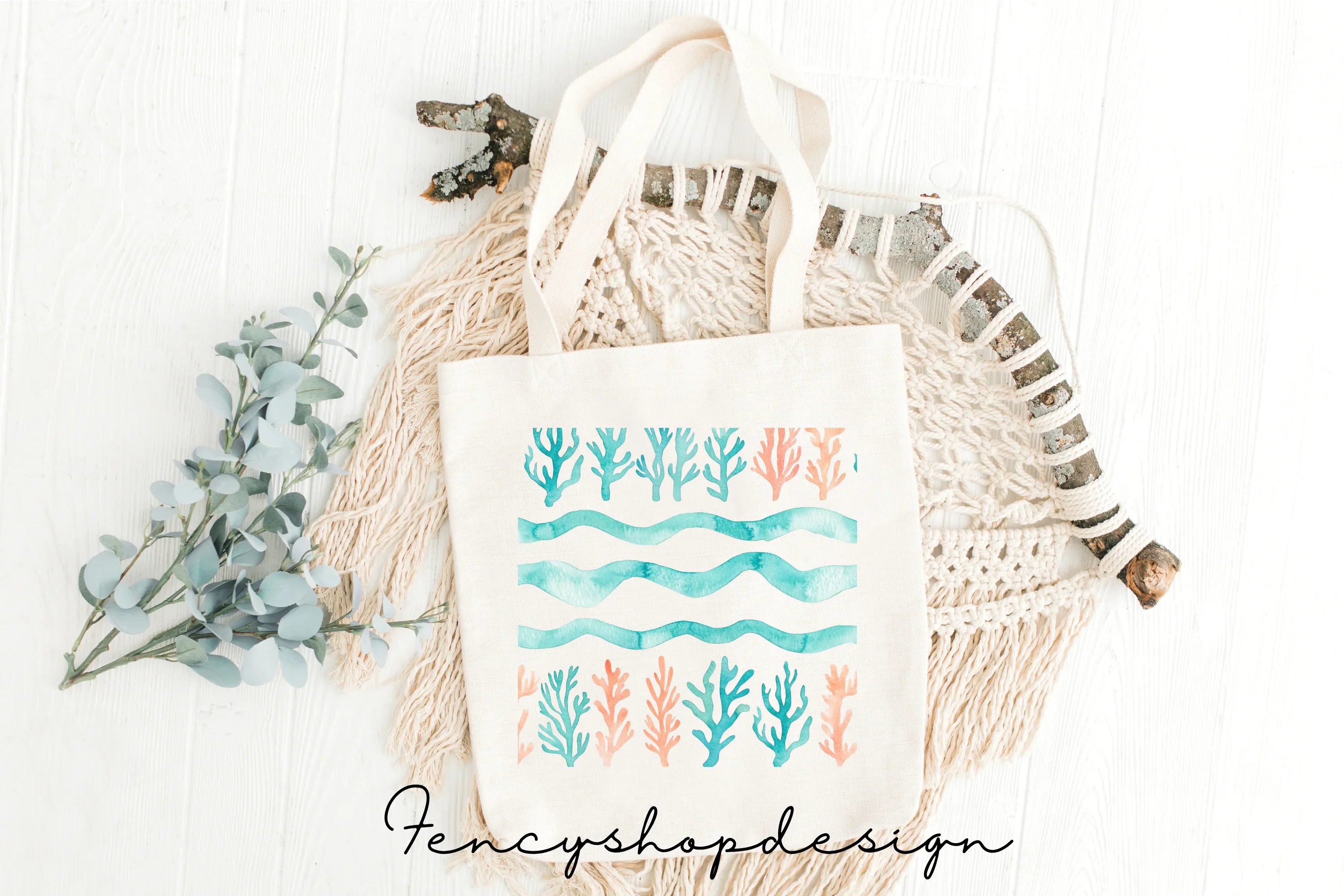 Ocean Elements Clipart Bundle