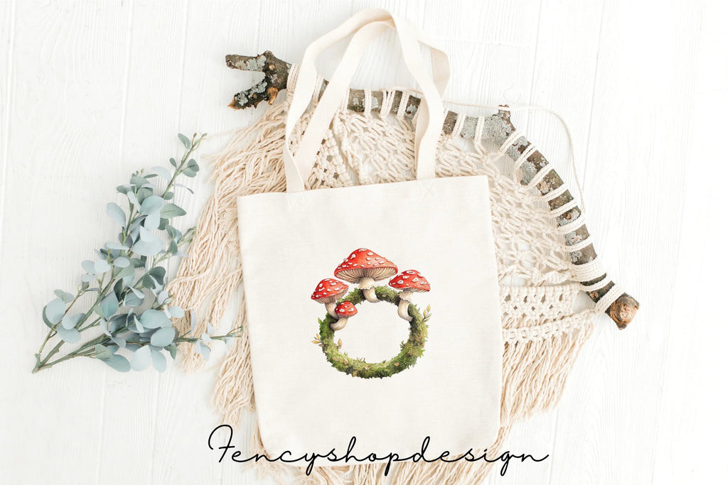 Whimsical Mushroom Toadstool Clipart Bundle