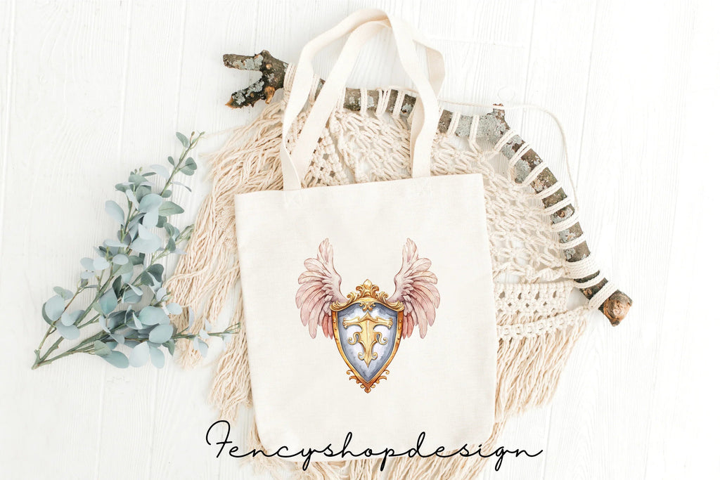 Winged Shields Clipart Bundle