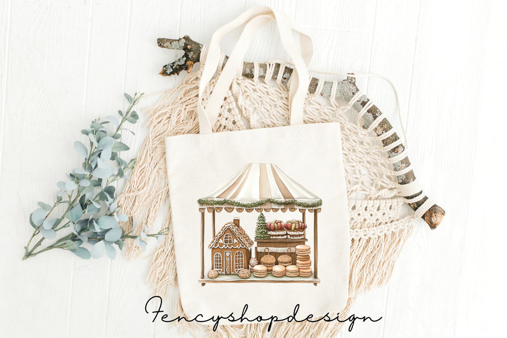 Gingerbread Christmas Market Clipart Bundle