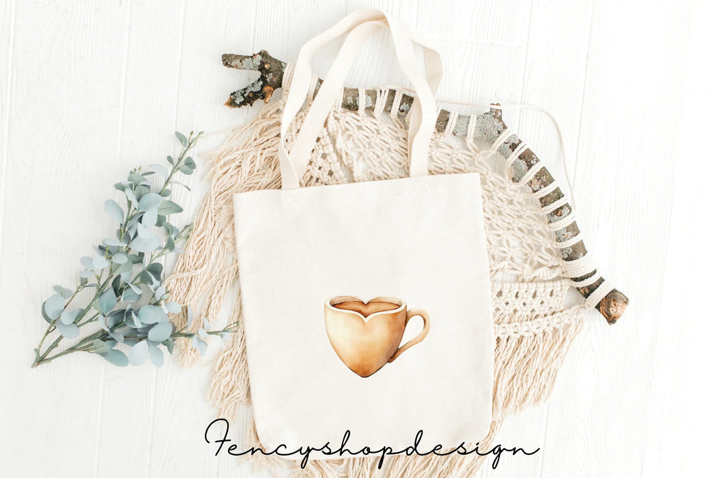 Cute Coffee Mugs Clipart Bundle