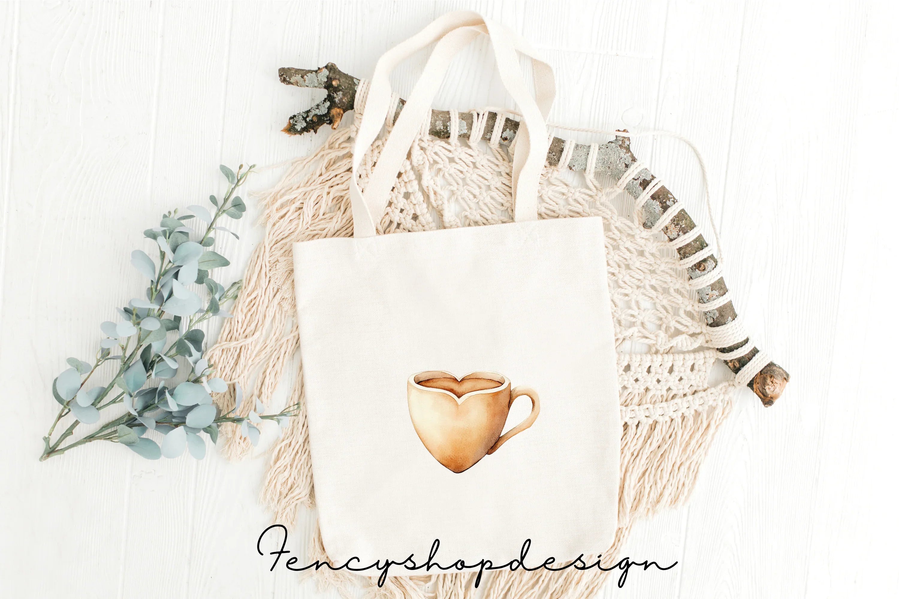 Cute Coffee Mugs Clipart Bundle