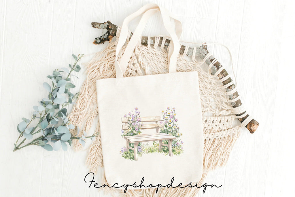 Garden Benches Clipart Bundle