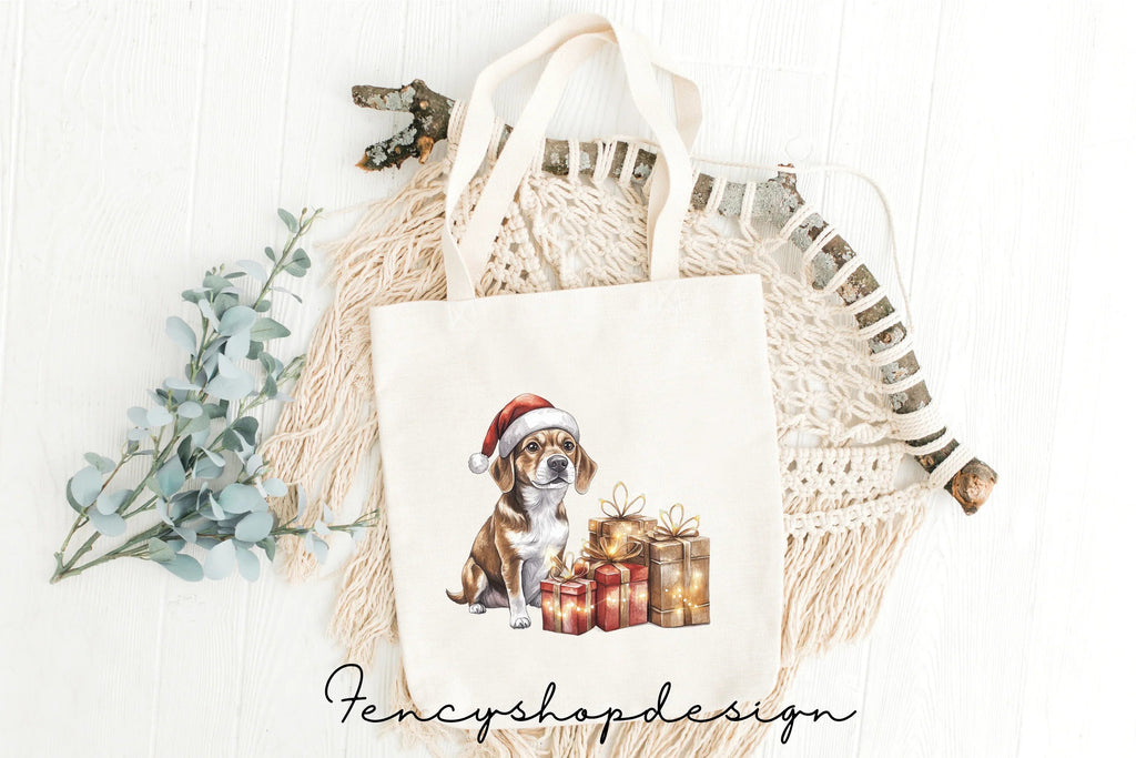 Holiday Dogs Gifts Clipart Bundle