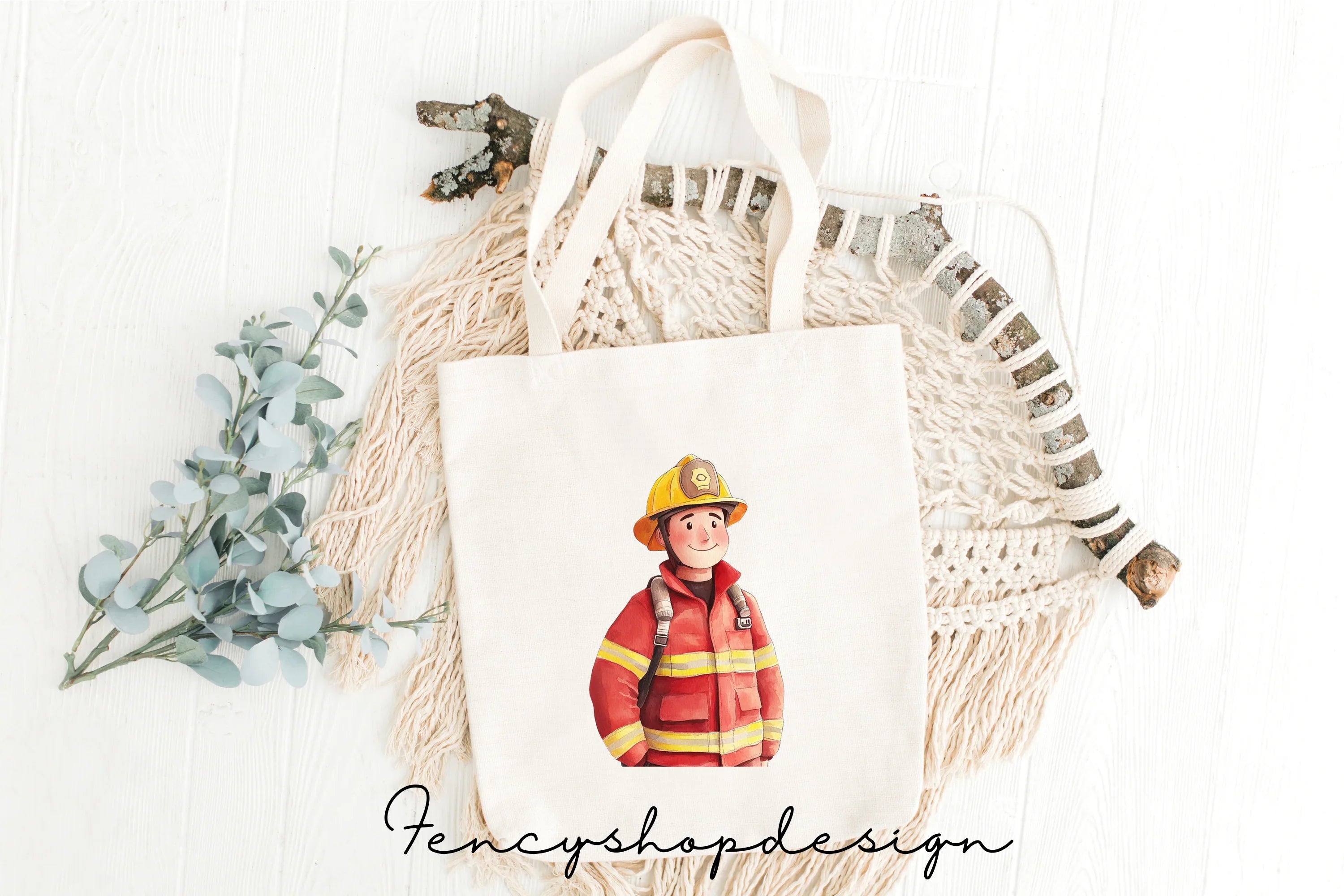 Brave Firefighter Clipart Bundle