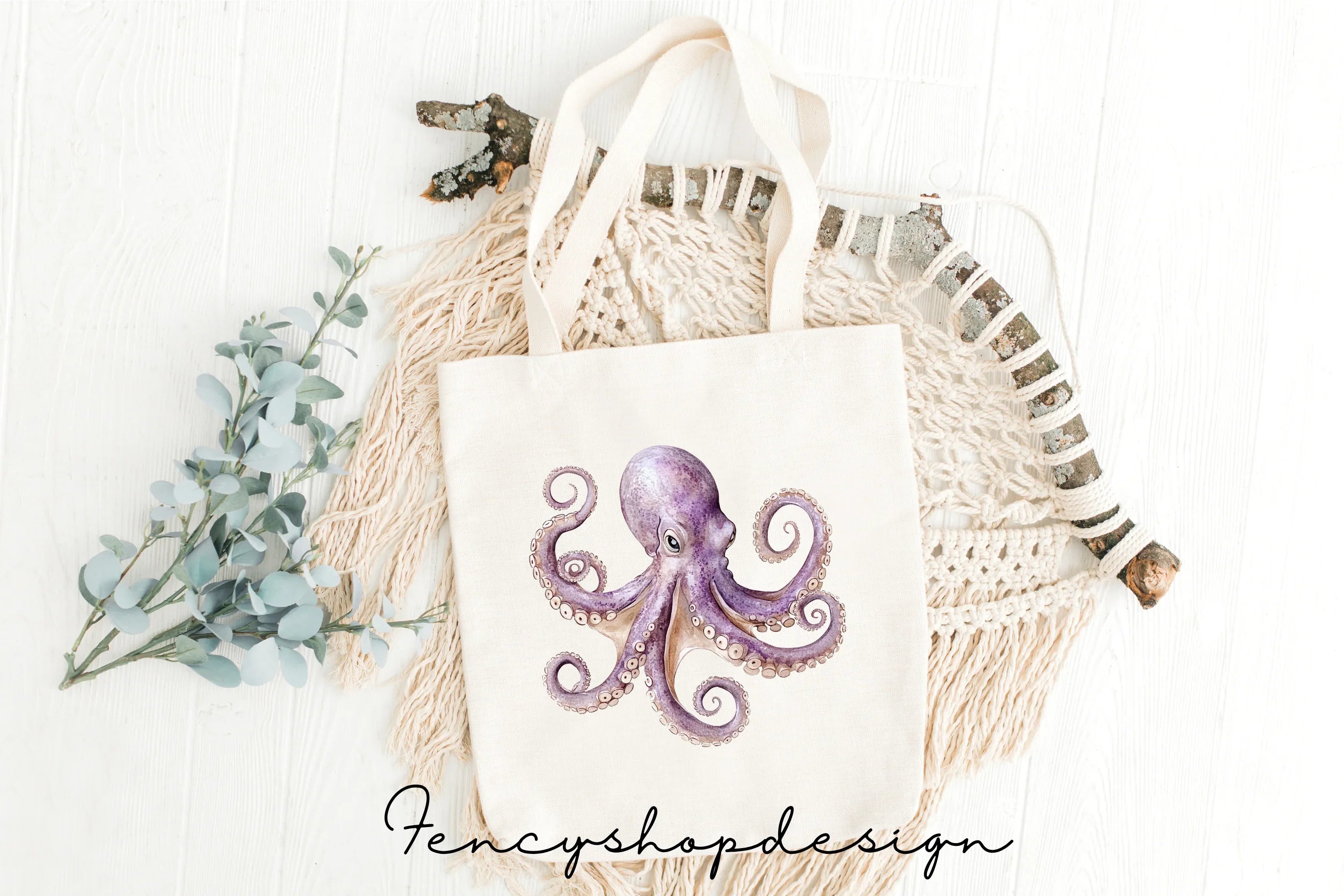 Cute Octopus Marine Clipart Bundle