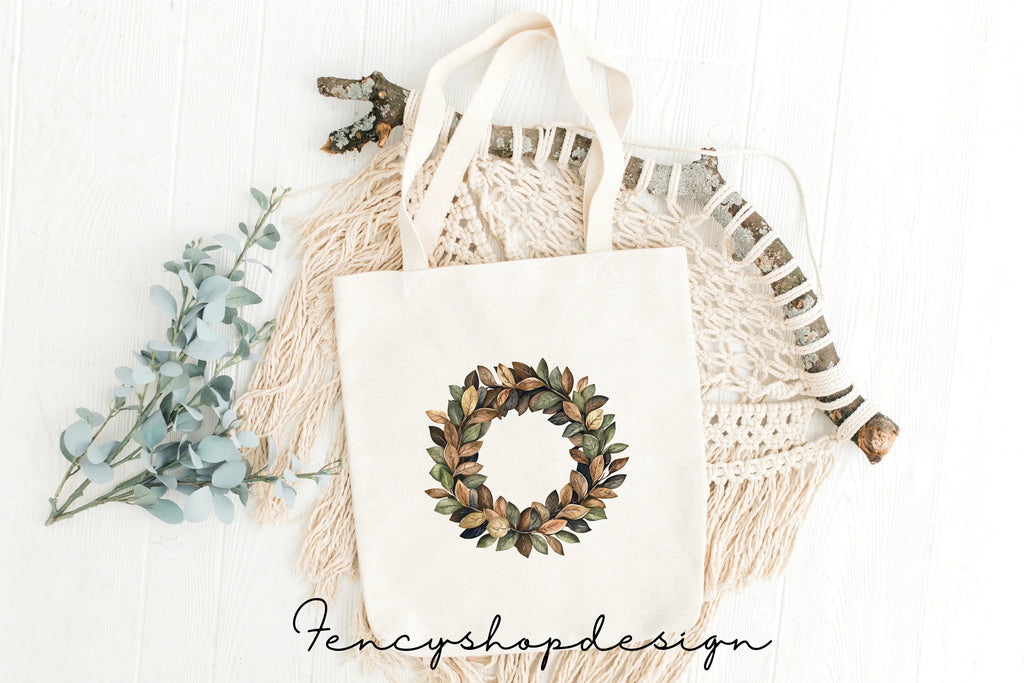 Winter Autumn Wreaths Clipart Bundle