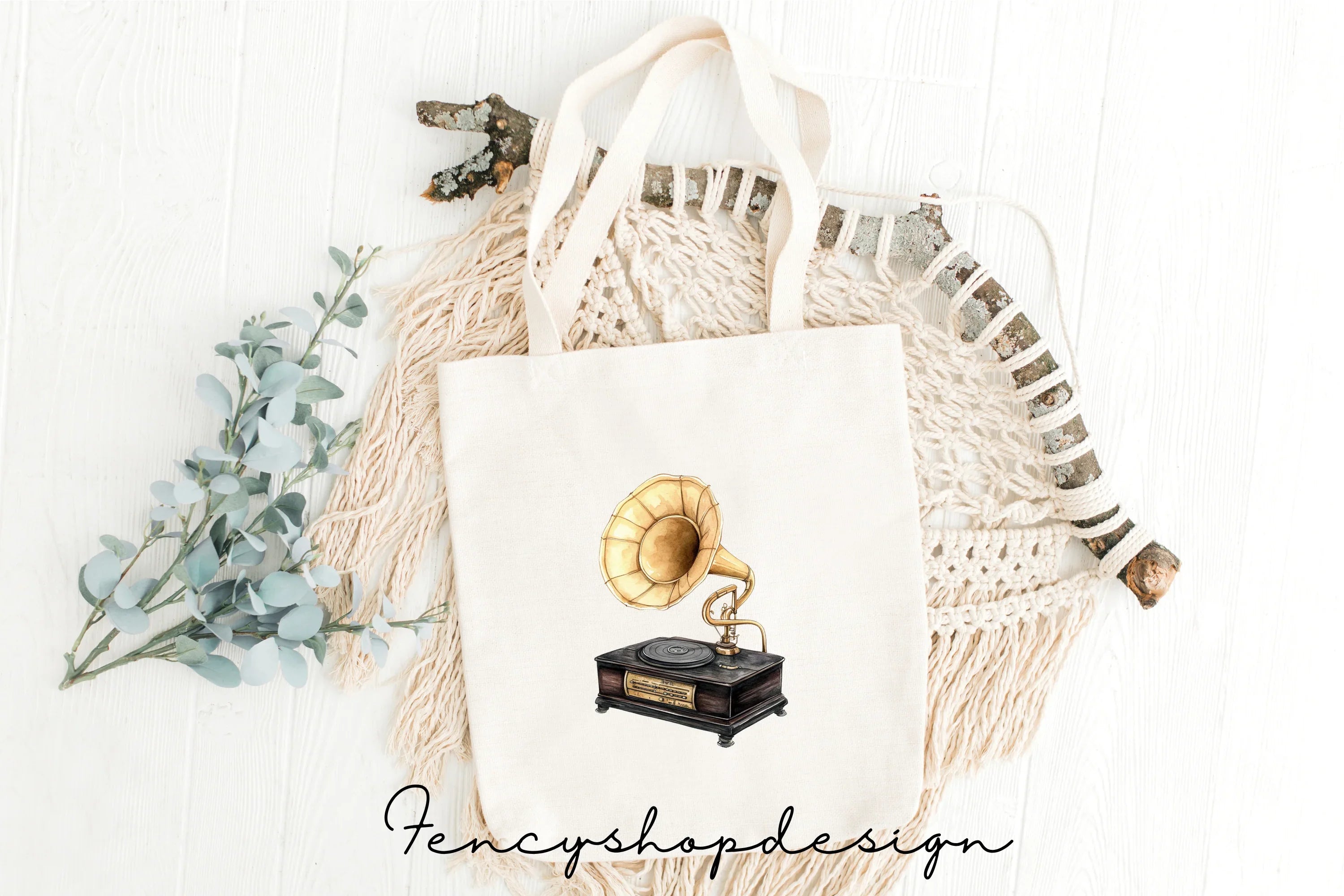 Vintage Gramophone Clipart Bundle