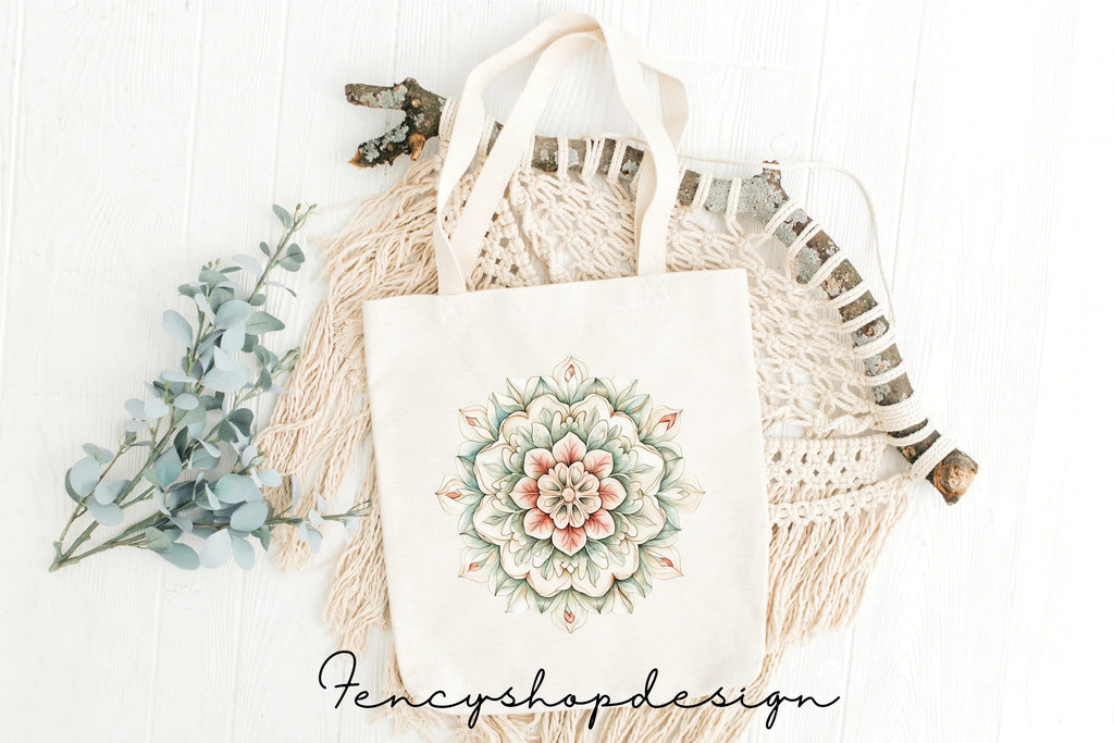 Floral Mandala Clipart Bundle