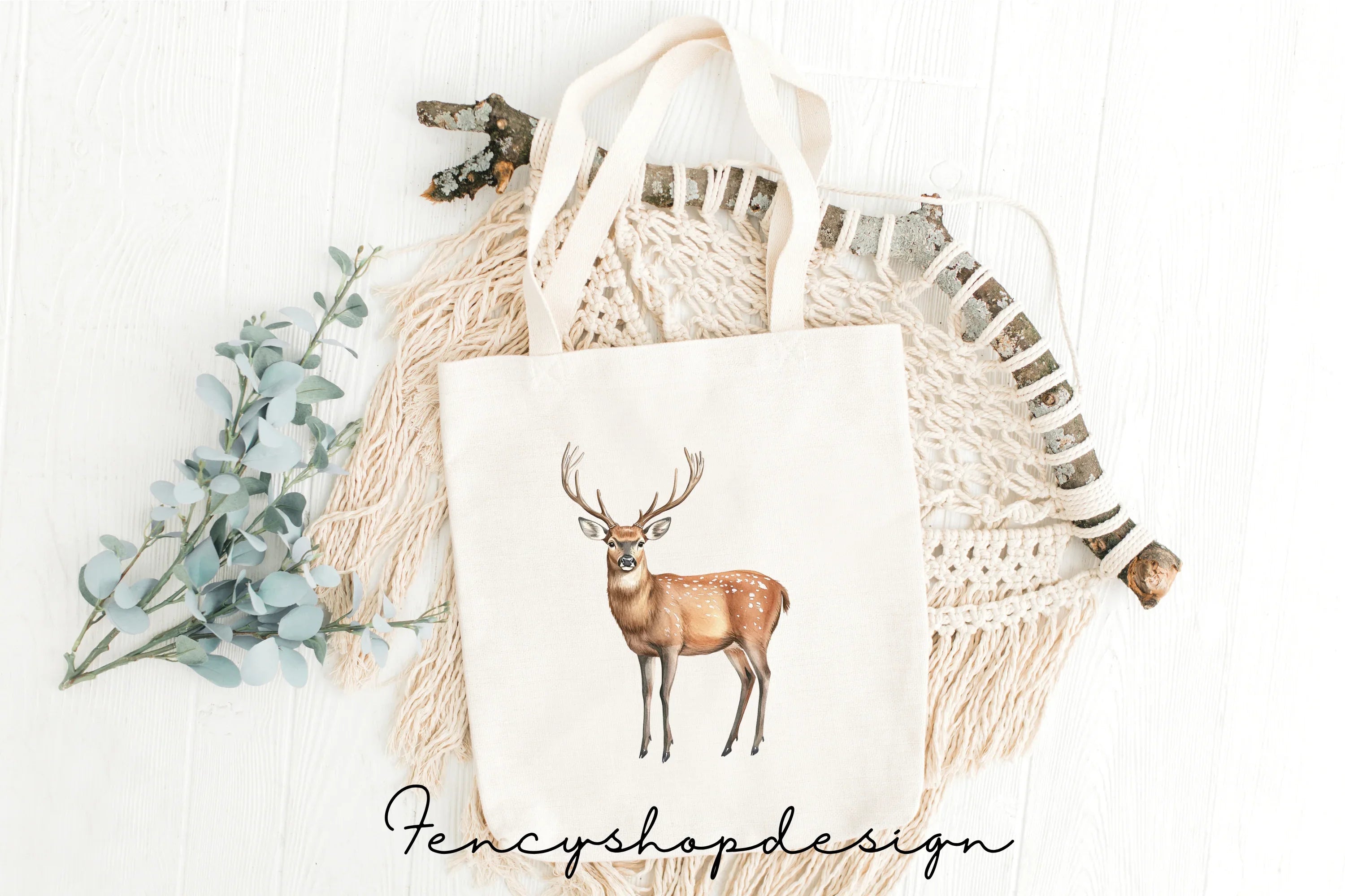 Majestic Realistic Deer Clipart Bundle