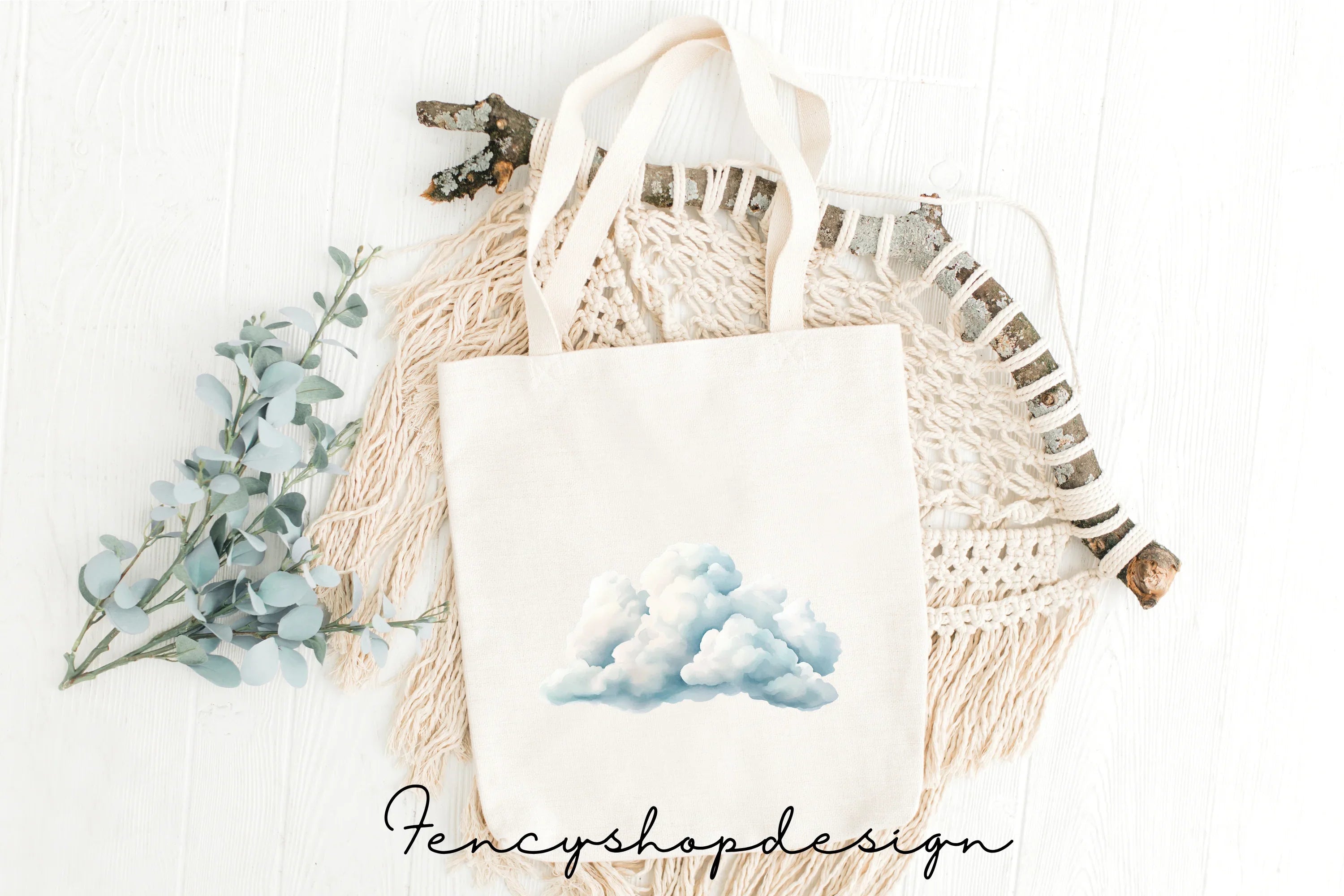 Soft Clouds Clipart Bundle