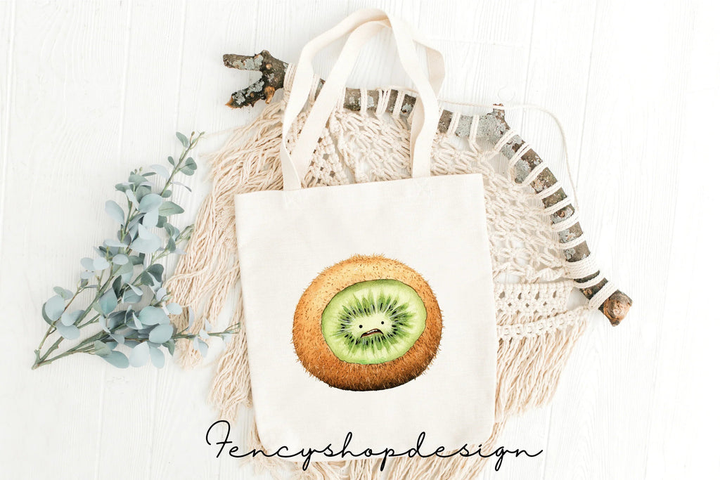 Cute Kiwi Fruit Clipart Bundle