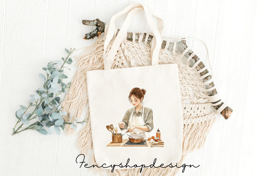 Cooking Women Clipart Bundle