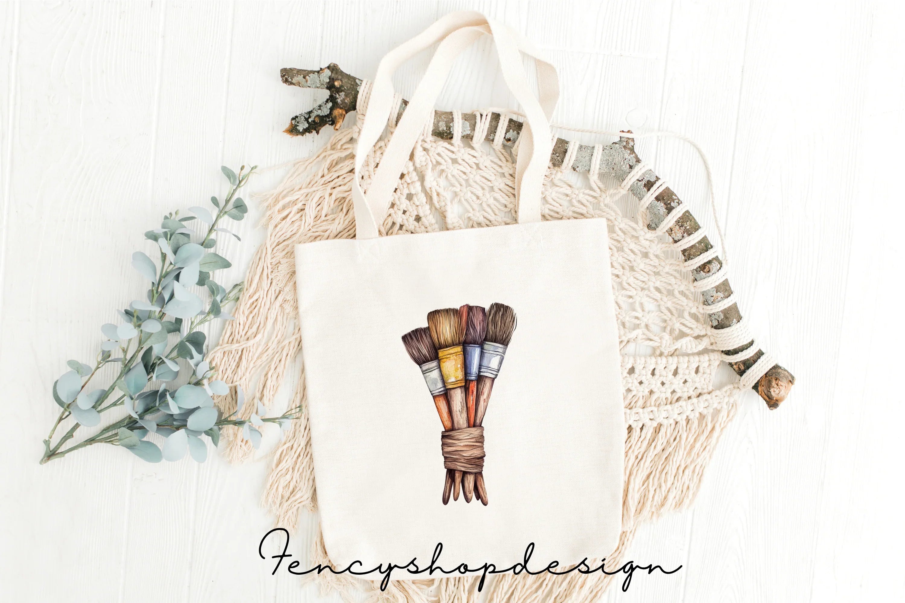 Paint Brushes Clipart Bundle