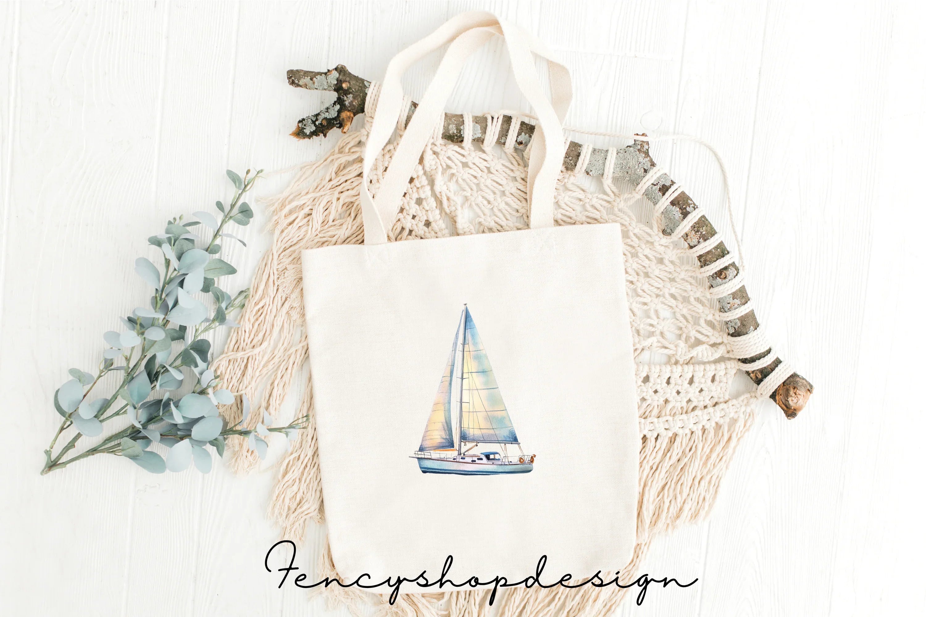 Sailboat Ocean Clipart Bundle