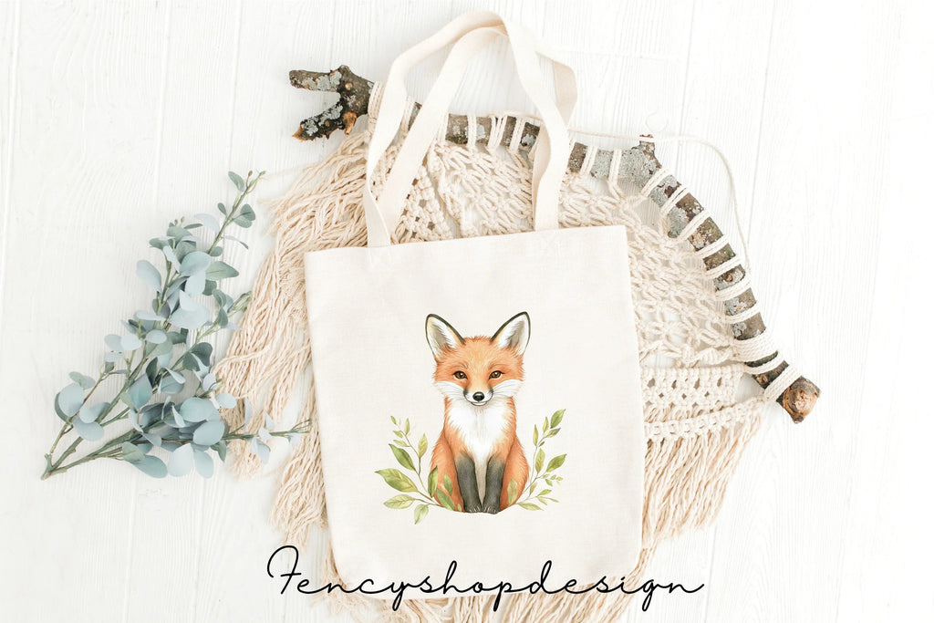 Cute Woodland Fox Clipart Bundle