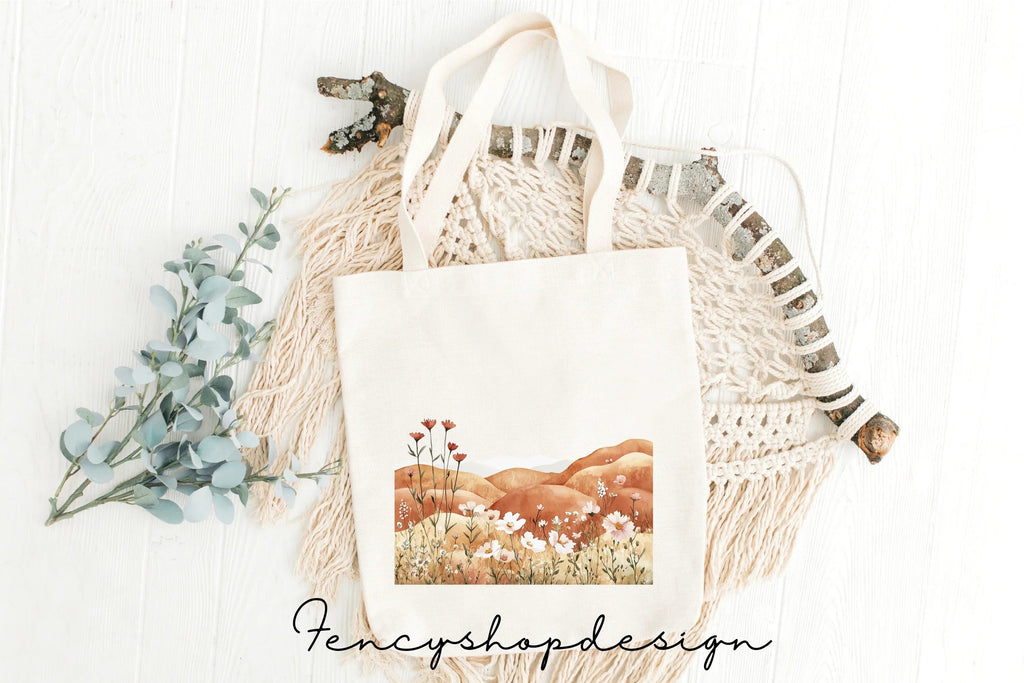 Floral Landscape Clipart Bundle