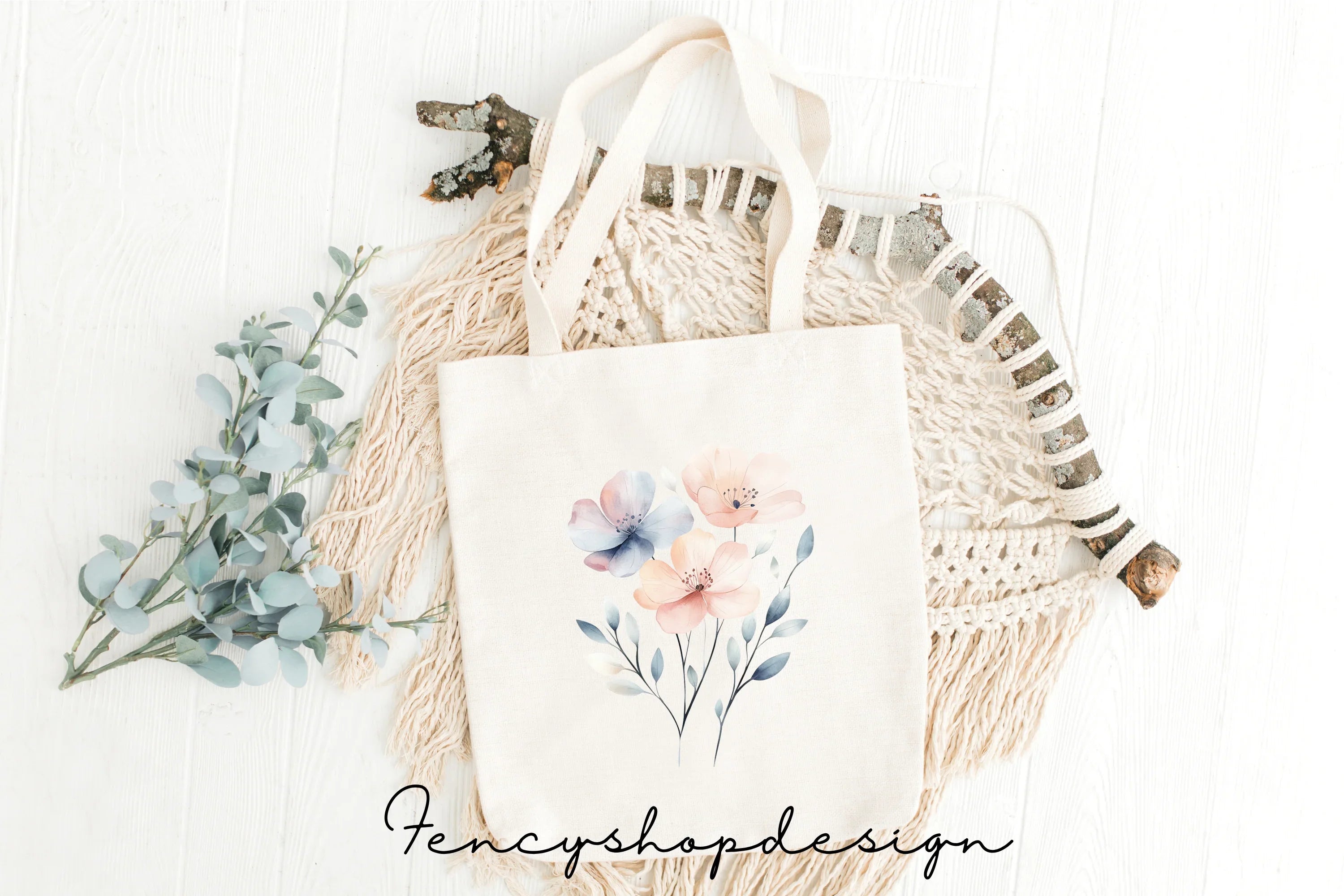 Soft Floral Bouquets Clipart Bundle