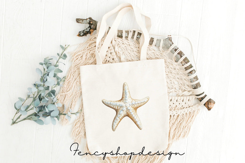 Realistic Ocean Starfish Clipart Bundle