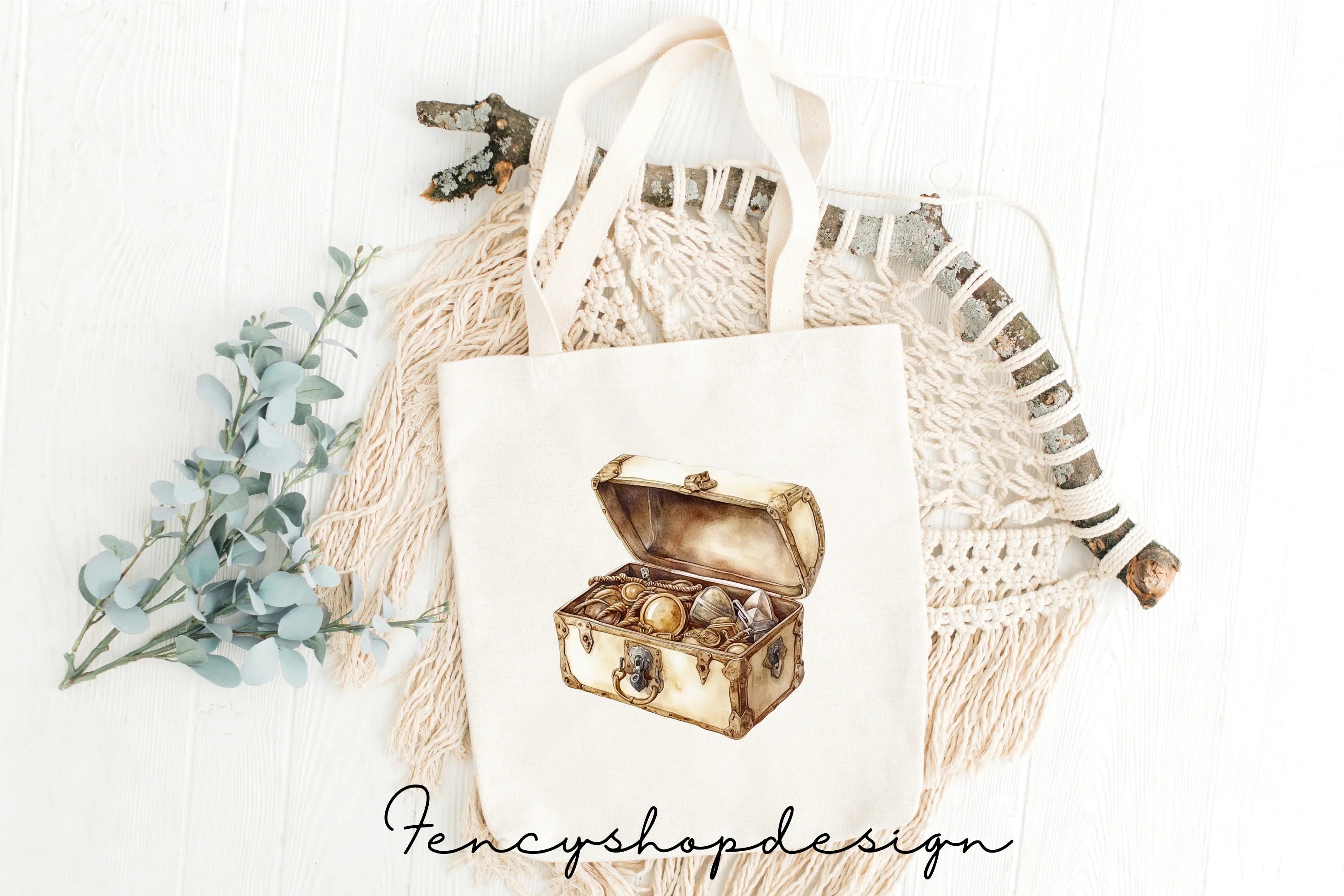 Treasure Chest Map Clipart Bundle