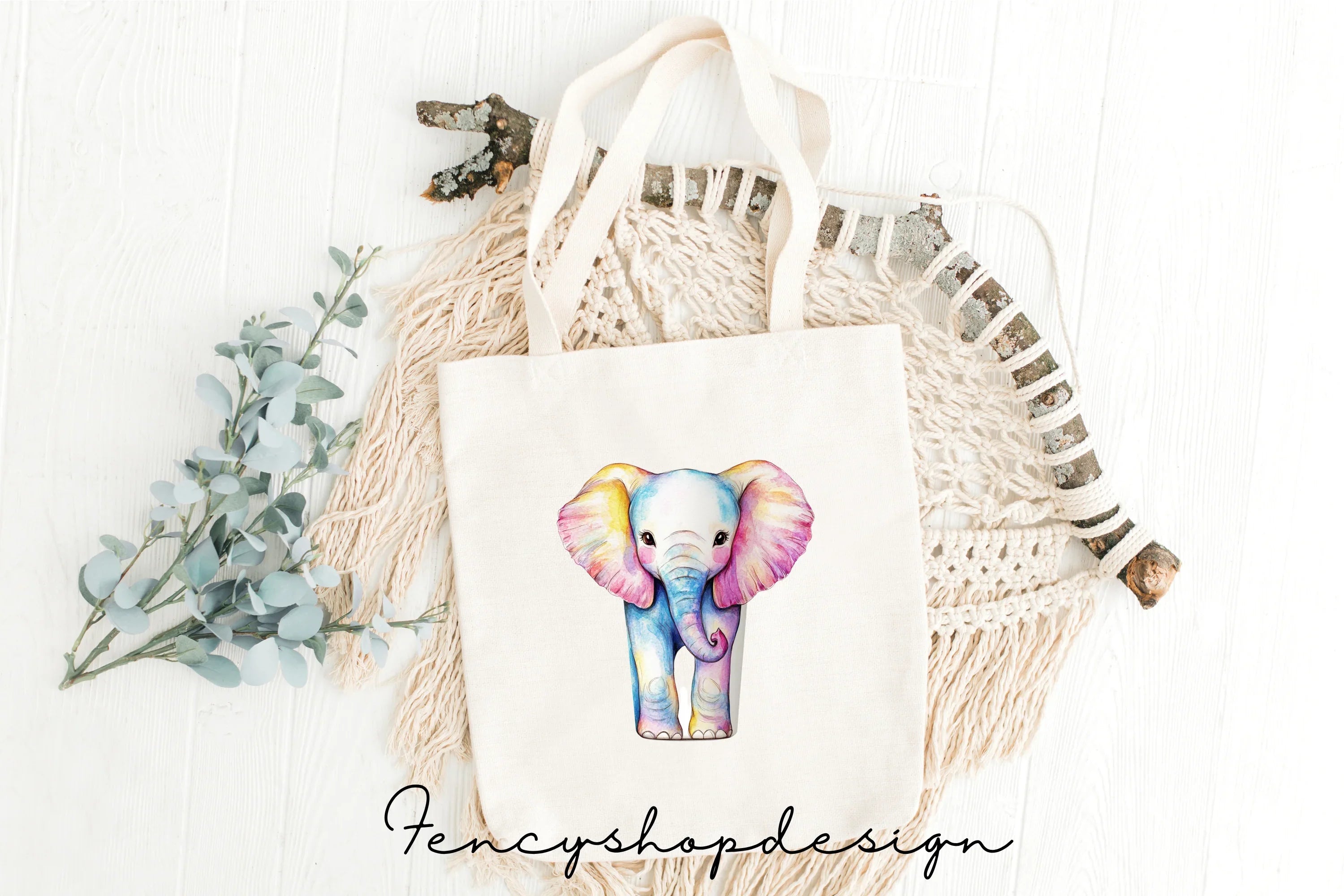 Cute Elephant Jar Clipart Bundle