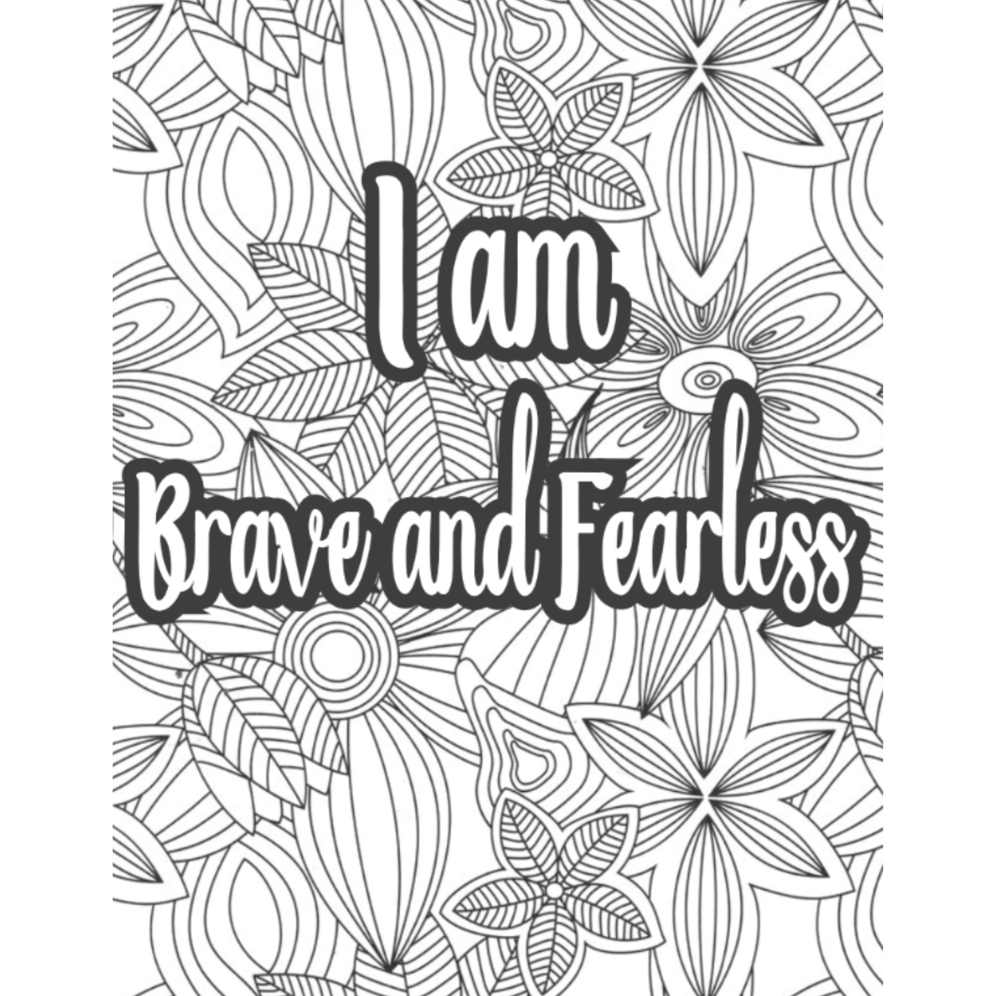 Positive Affirmation Coloring Pages