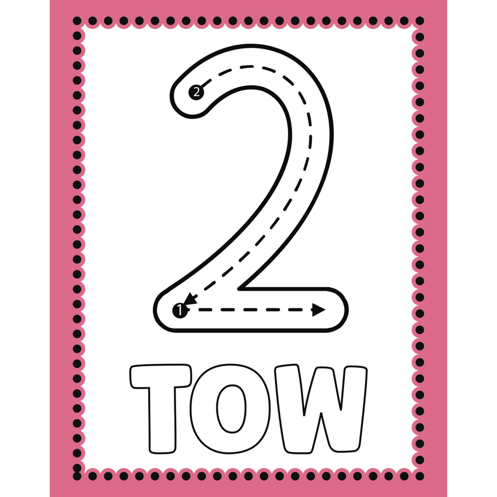 Preschool Tracing Shapes and Numbers Workbook