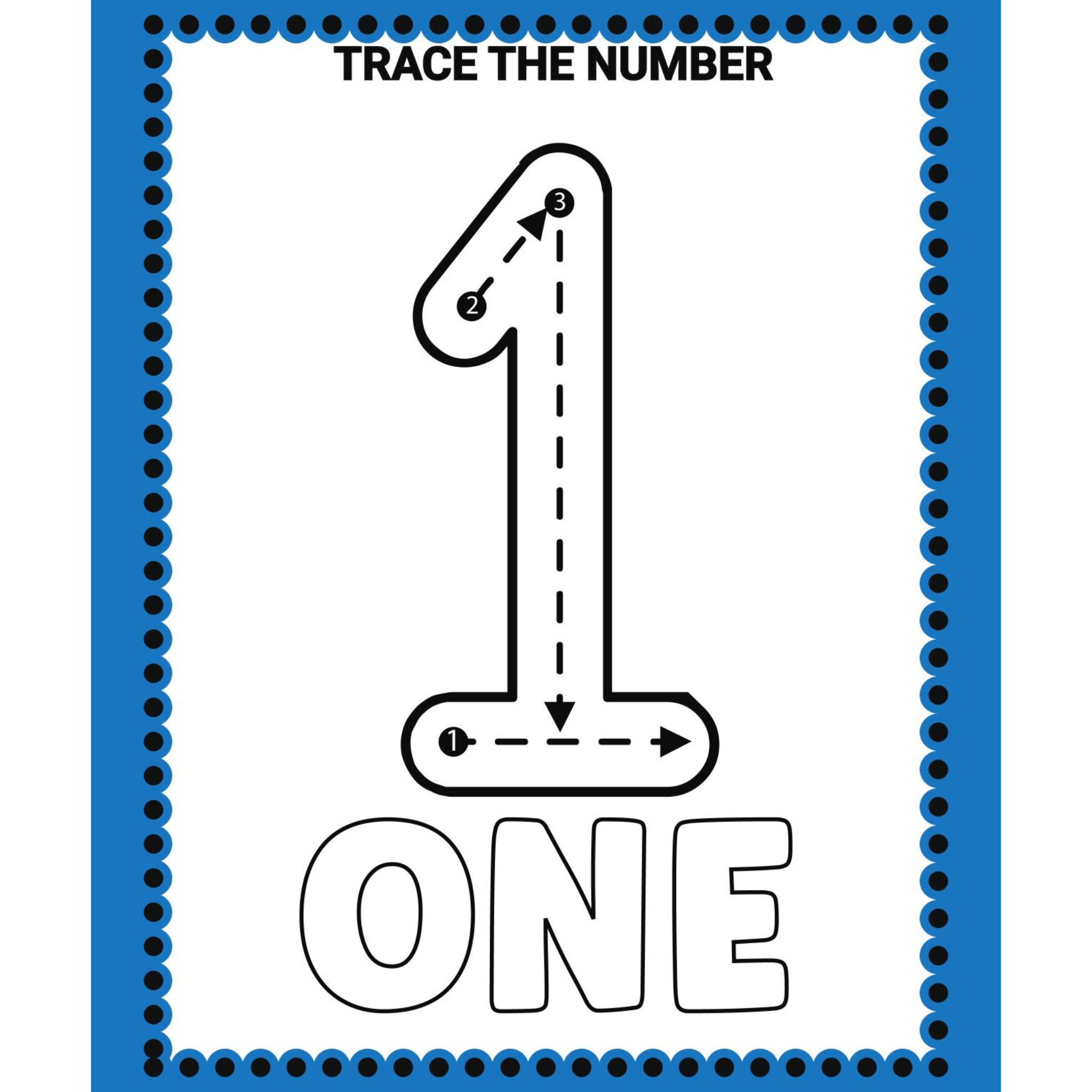 Preschool Tracing Shapes and Numbers Workbook