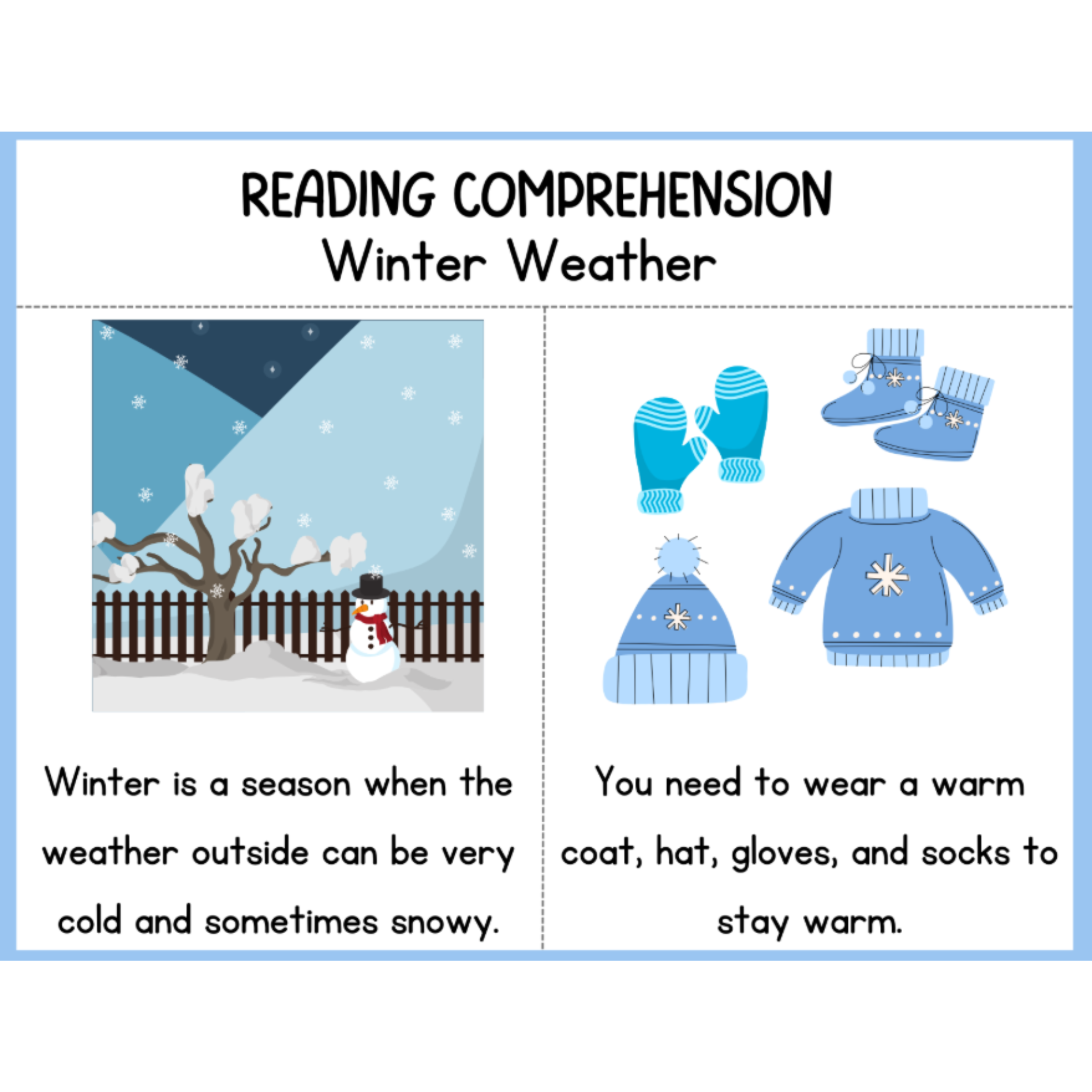 Reading Comprehension Short Stories Worksheets