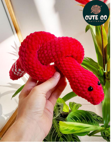 Red Snake Crochet Pattern